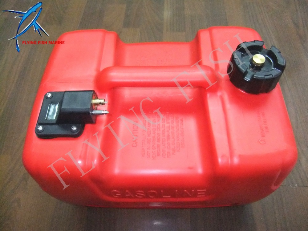 SouthMarine 12L Fuel Tank Assembly for Yamaha Outboard Motor with Fuel Cap and Fuel Gauge Boat Motor, Fits Hidea/Powertec Outboard Parts