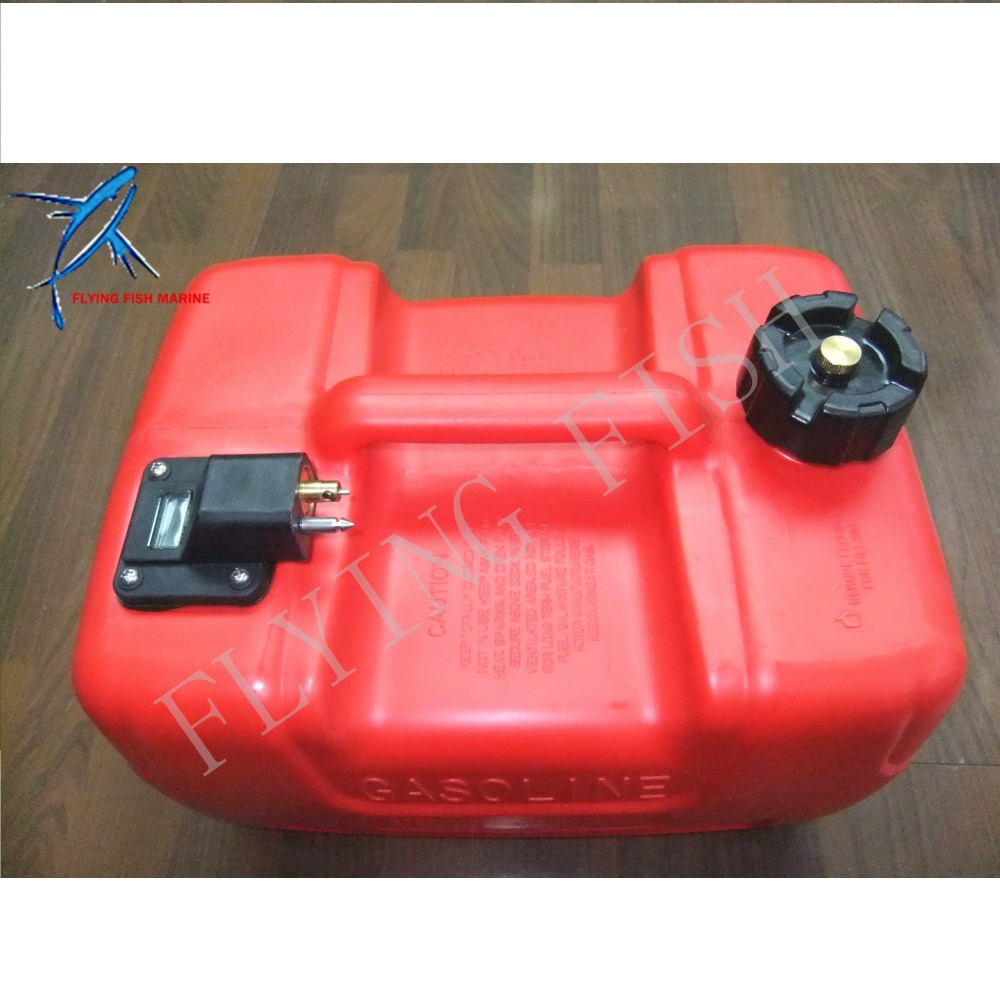SouthMarine 12L Fuel Tank Assembly for Yamaha Outboard Motor with Fuel Cap and Fuel Gauge Boat Motor, Fits Hidea/Powertec Outboard Parts