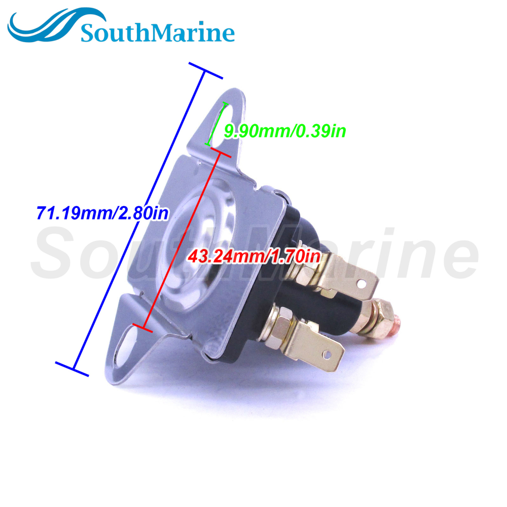 Boat Engine 89-818864T 94318 96158T 846070 Starter Tilt/Trim Solenoid Relay for Mercury Quicksilver Mariner 35HP-275HP 3.7L, 12V