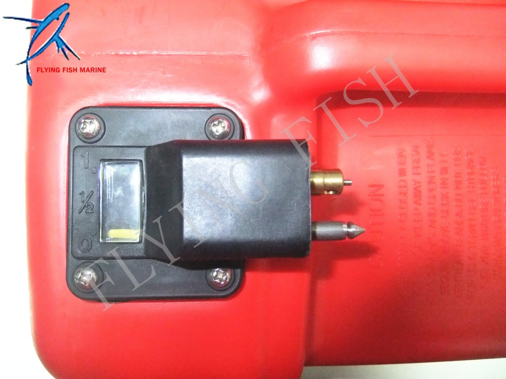 SouthMarine 12L Fuel Tank Assembly for Yamaha Outboard Motor with Fuel Cap and Fuel Gauge Boat Motor, Fits Hidea/Powertec Outboard Parts