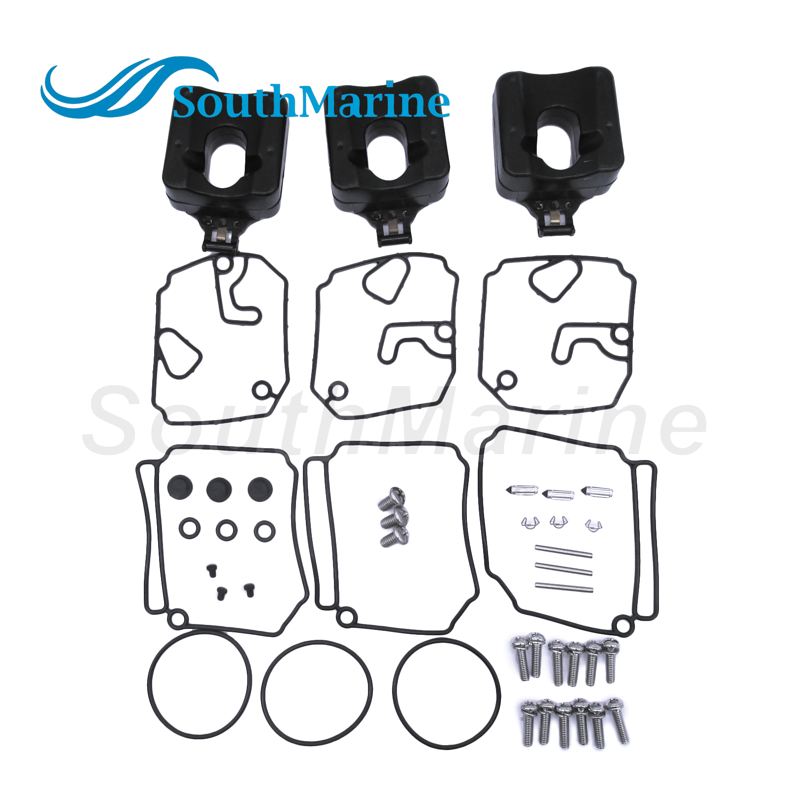 Boat Engine 3F3-87122-1/0 3F3871220M 3F3871221M Carburetor Rebuild Repair Kit for Tohatsu Nissan 60HP 70HP 60B 70B 60C 70C