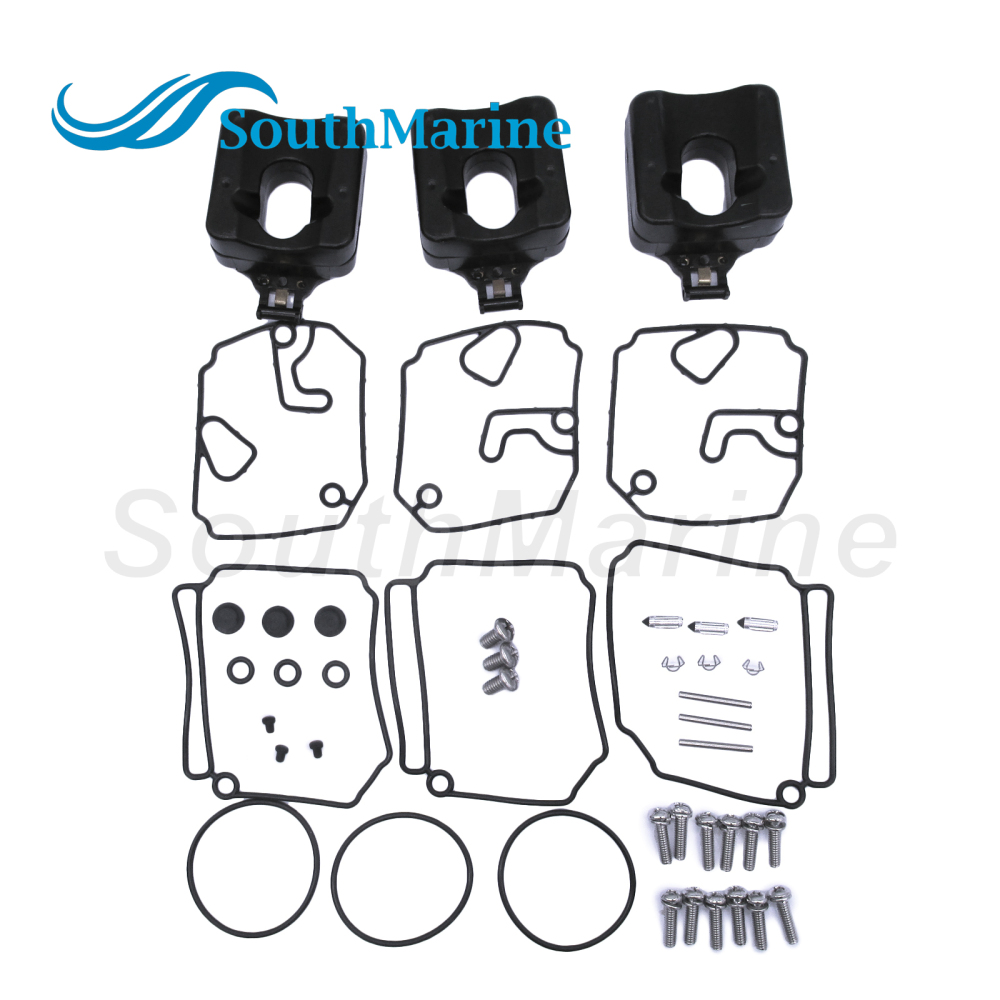 Boat Engine 3F3-87122-1/0 3F3871220M 3F3871221M Carburetor Rebuild Repair Kit for Tohatsu Nissan 60HP 70HP 60B 70B 60C 70C
