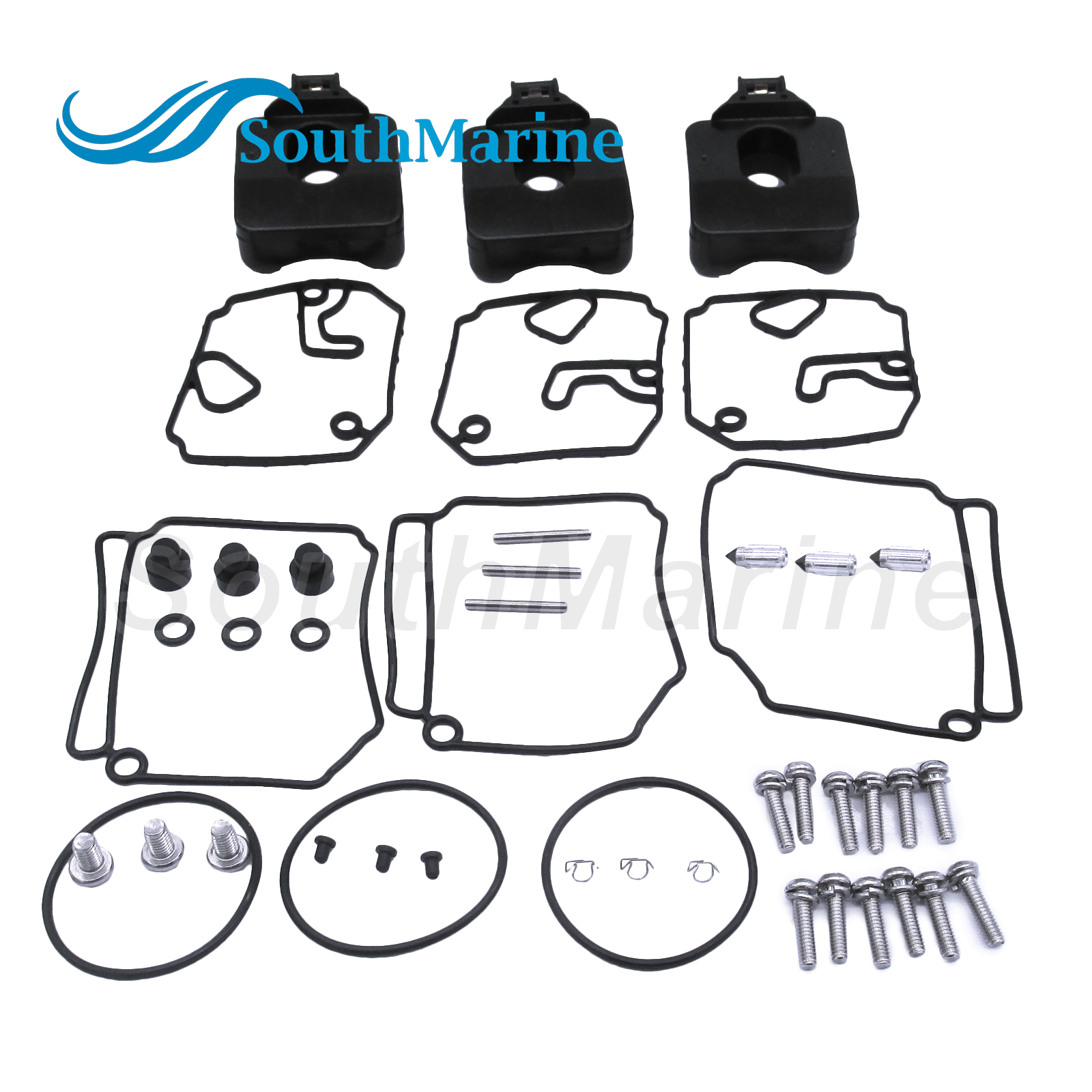 Boat Engine 3F3-87122-1/0 3F3871220M 3F3871221M Carburetor Rebuild Repair Kit for Tohatsu Nissan 60HP 70HP 60B 70B 60C 70C