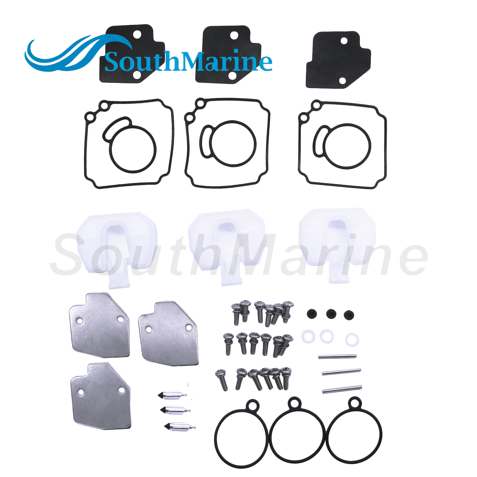Boat Engine 3C8-87122-2 3C8-87122-1/0 3C8871222M 3C8871221M Carburetor Rebuild Kit for Tohatsu Nissan 40HP 50HP M40D M50D