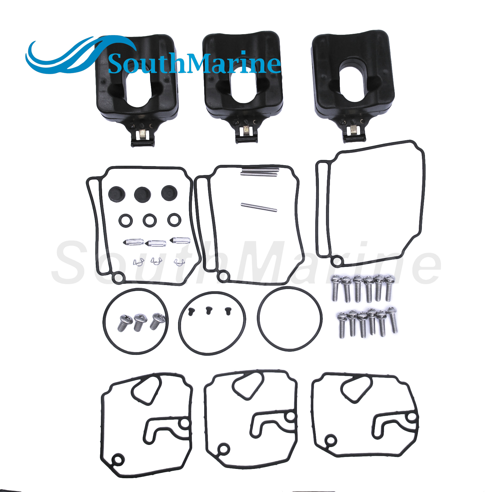 Boat Engine 3F3-87122-1/0 3F3871220M 3F3871221M Carburetor Rebuild Repair Kit for Tohatsu Nissan 60HP 70HP 60B 70B 60C 70C