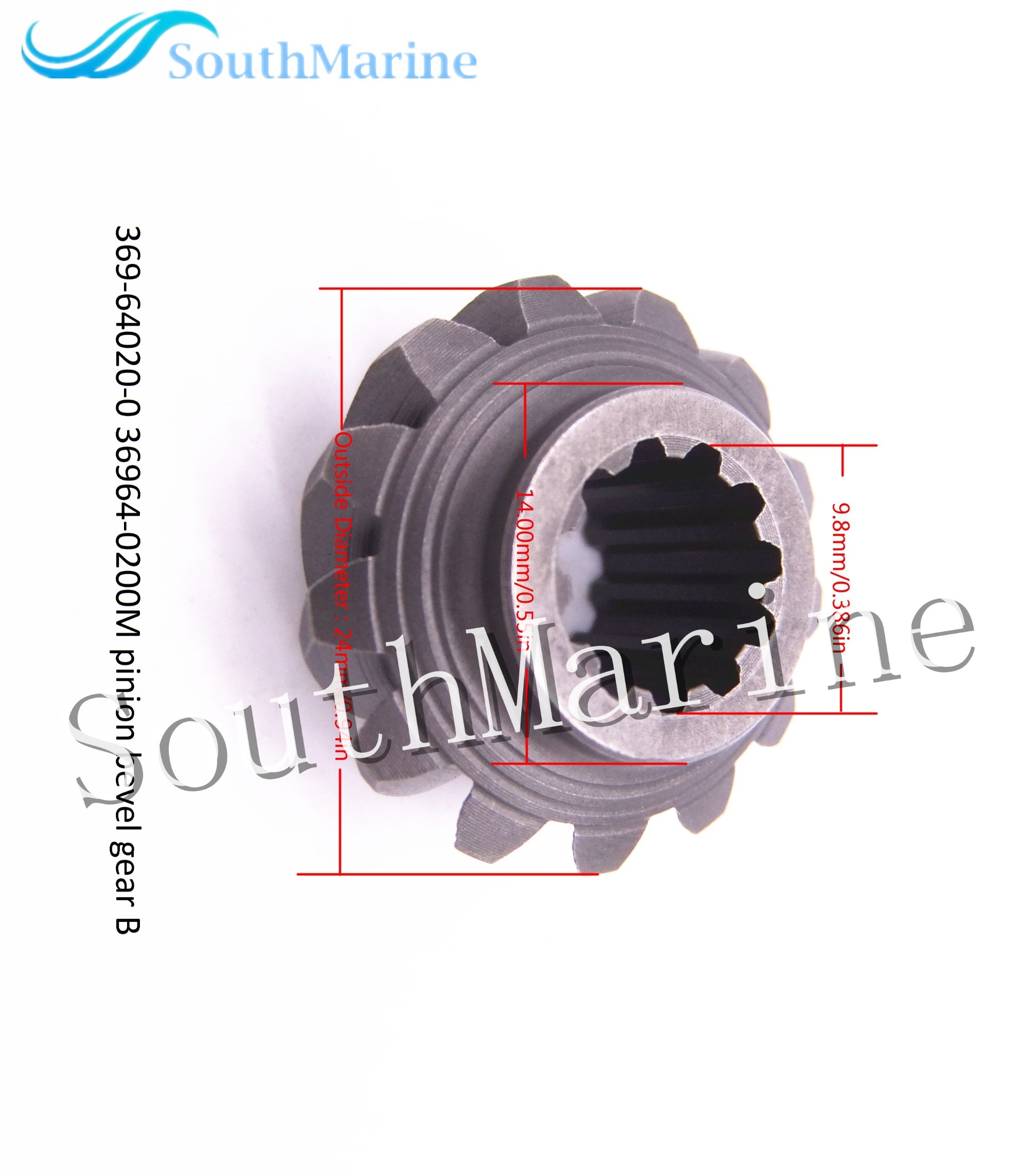T5-03000003 Pinion & T5-03010000 Forward Gear & T5-03000600 Reverse Gear for Parsun HDX Makara T5 T5.8 T4 Outboard