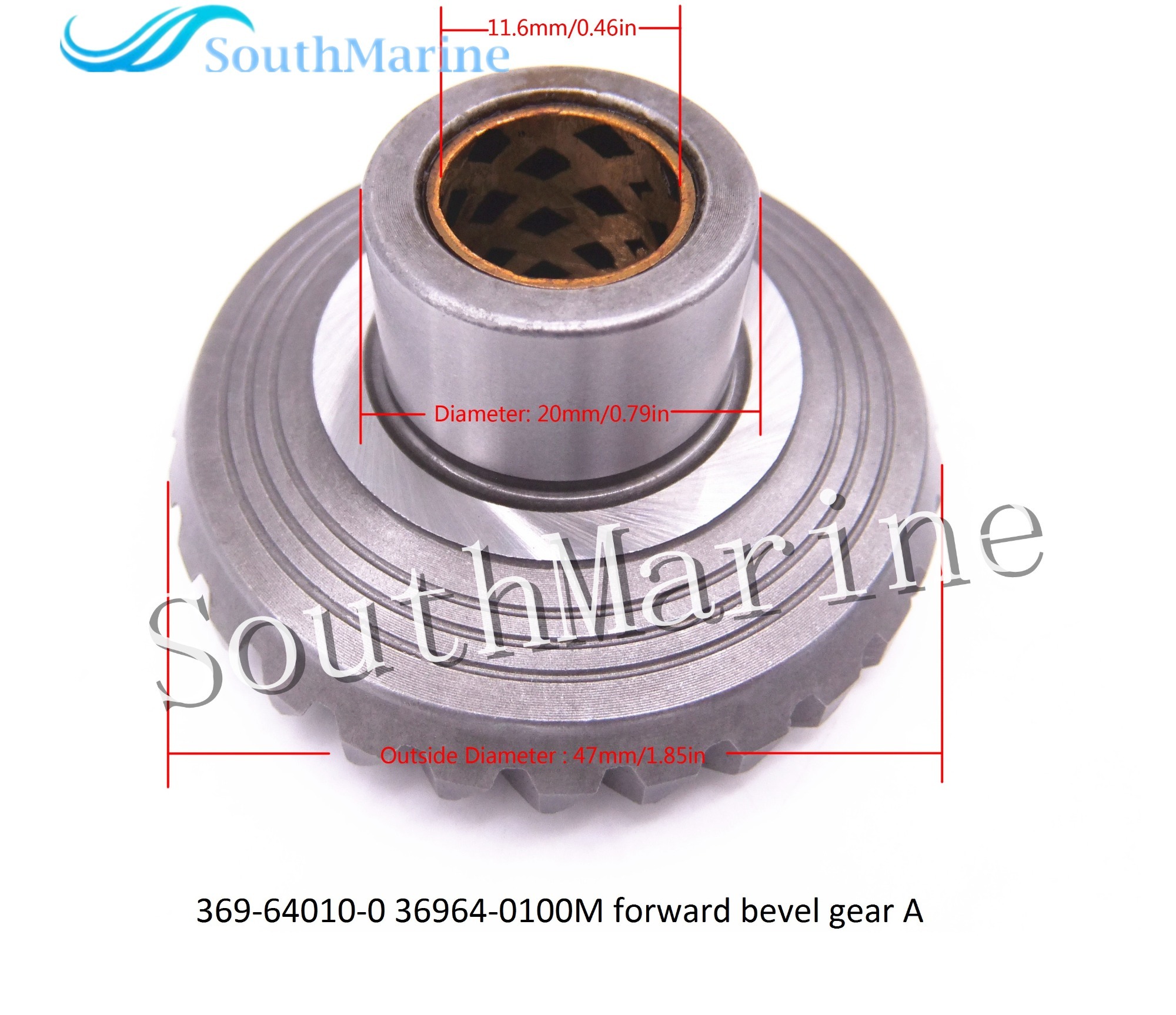T5-03000003 Pinion & T5-03010000 Forward Gear & T5-03000600 Reverse Gear for Parsun HDX Makara T5 T5.8 T4 Outboard