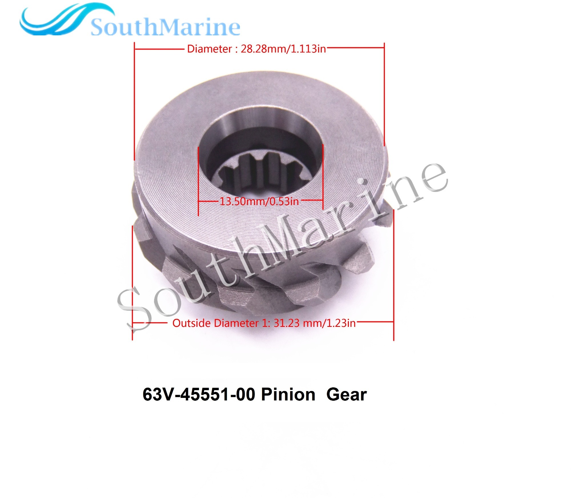 Gears and Pinion Set Kit for Parsun HDX Makara T9.9 T15 BM 2-Stroke Outboard Motor