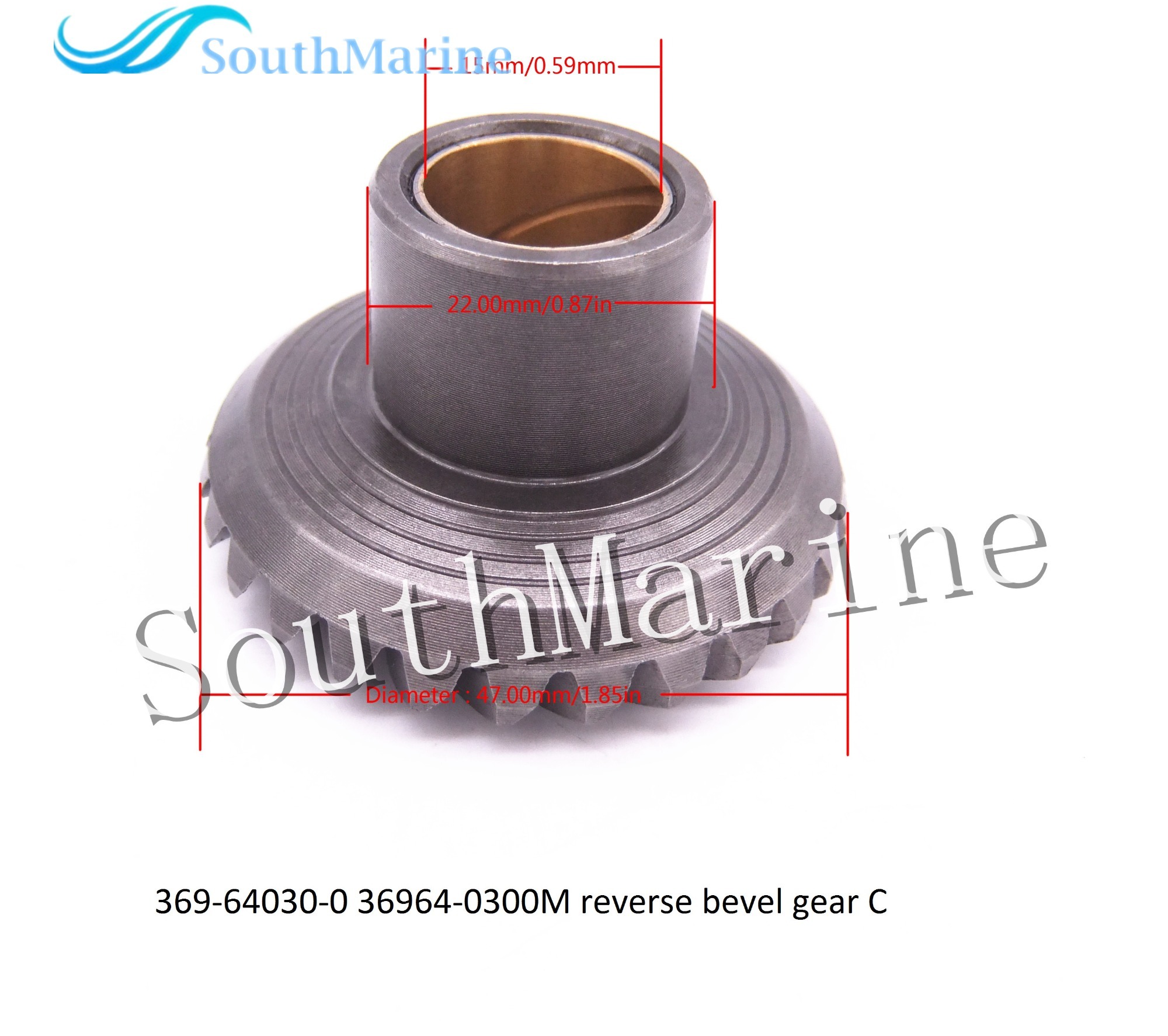 T5-03000003 Pinion & T5-03010000 Forward Gear & T5-03000600 Reverse Gear for Parsun HDX Makara T5 T5.8 T4 Outboard