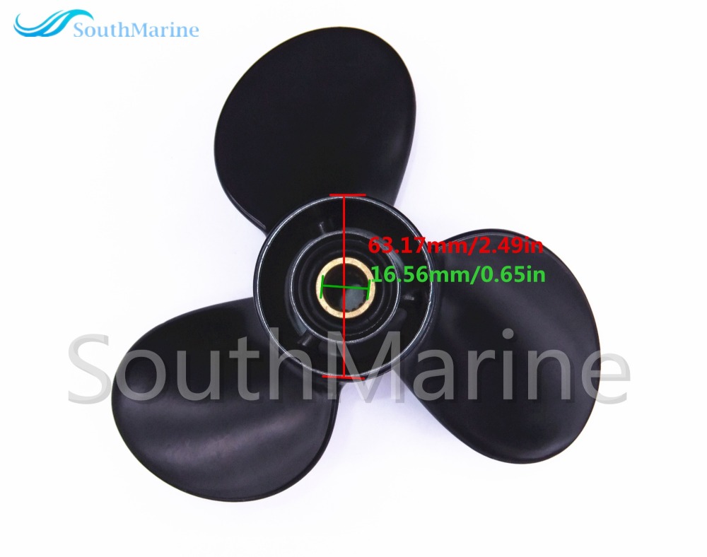 Outboard Engine 0766548 766548 Aluminum Alloy Prop Propeller 9.25x9 for Evinrude Johnson OMC BRP 15HP Boat Motor