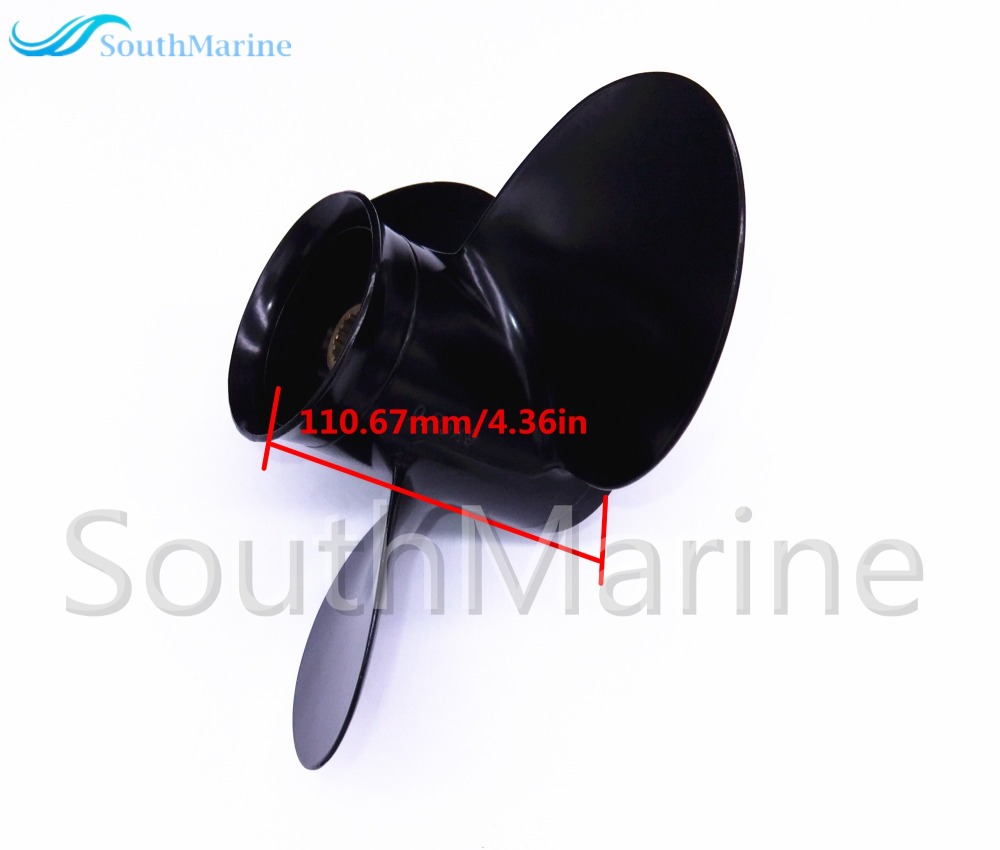 Outboard Engine 0766548 766548 Aluminum Alloy Prop Propeller 9.25x9 for Evinrude Johnson OMC BRP 15HP Boat Motor
