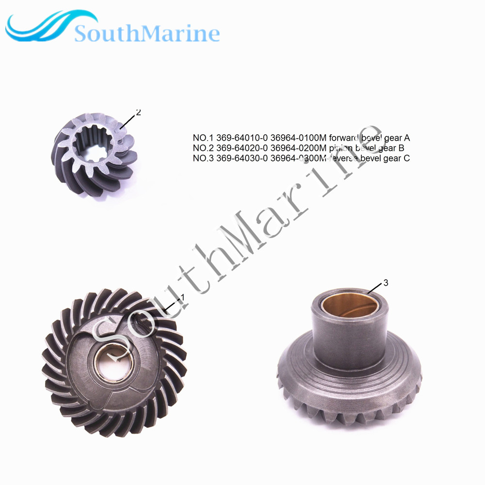 Outboard Engine 369-64010-0 & 369-64020-0 & 369-64030-0Bevel Gear A/B/C for Tohatsu Nissan M4C M5B M5BS Boat Motor