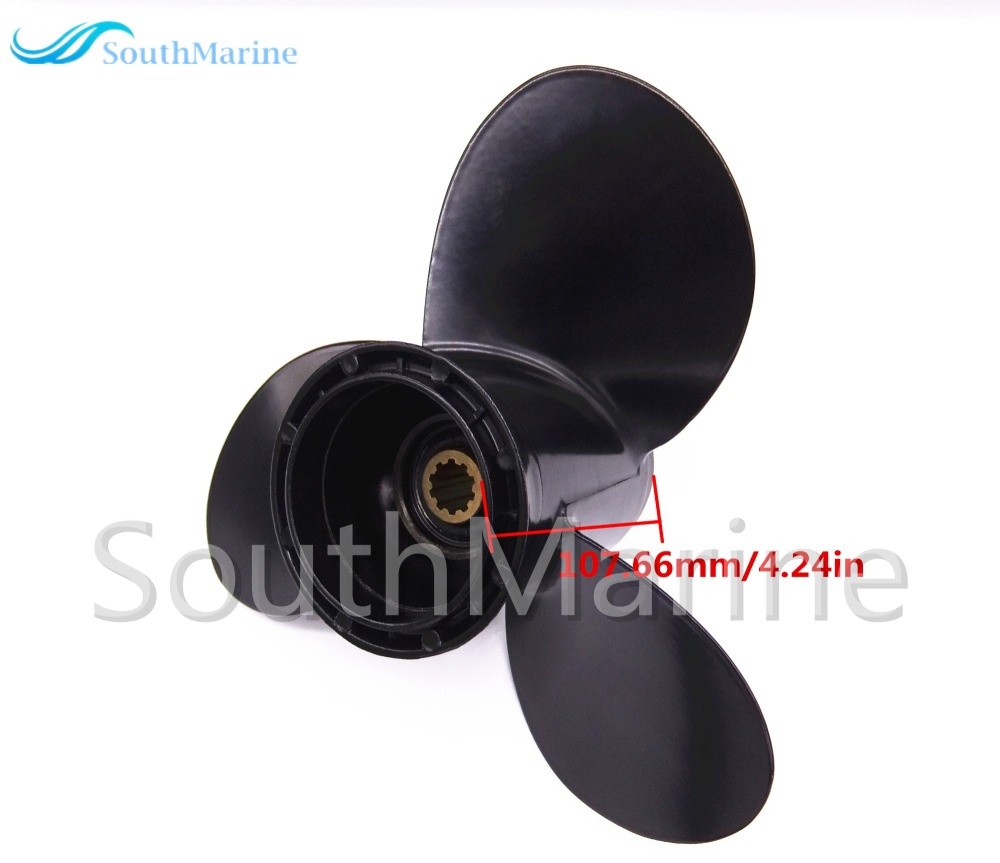Boat Engine Aluminum Alloy Propeller 9 1/4x8 for Suzuki 9.9HP 15HP Outboard Motor 58100-91D00-019