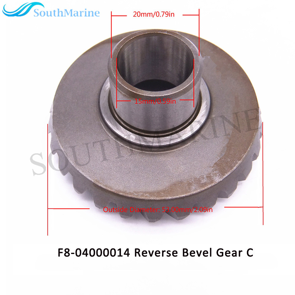 F8-04000003 Pinion & F8-04010000 Forward Gear & F8-04000014 Reverse Gear for Parsun HDX Makara Outboard Motor F8 F9.8 T6 T8 T9.8