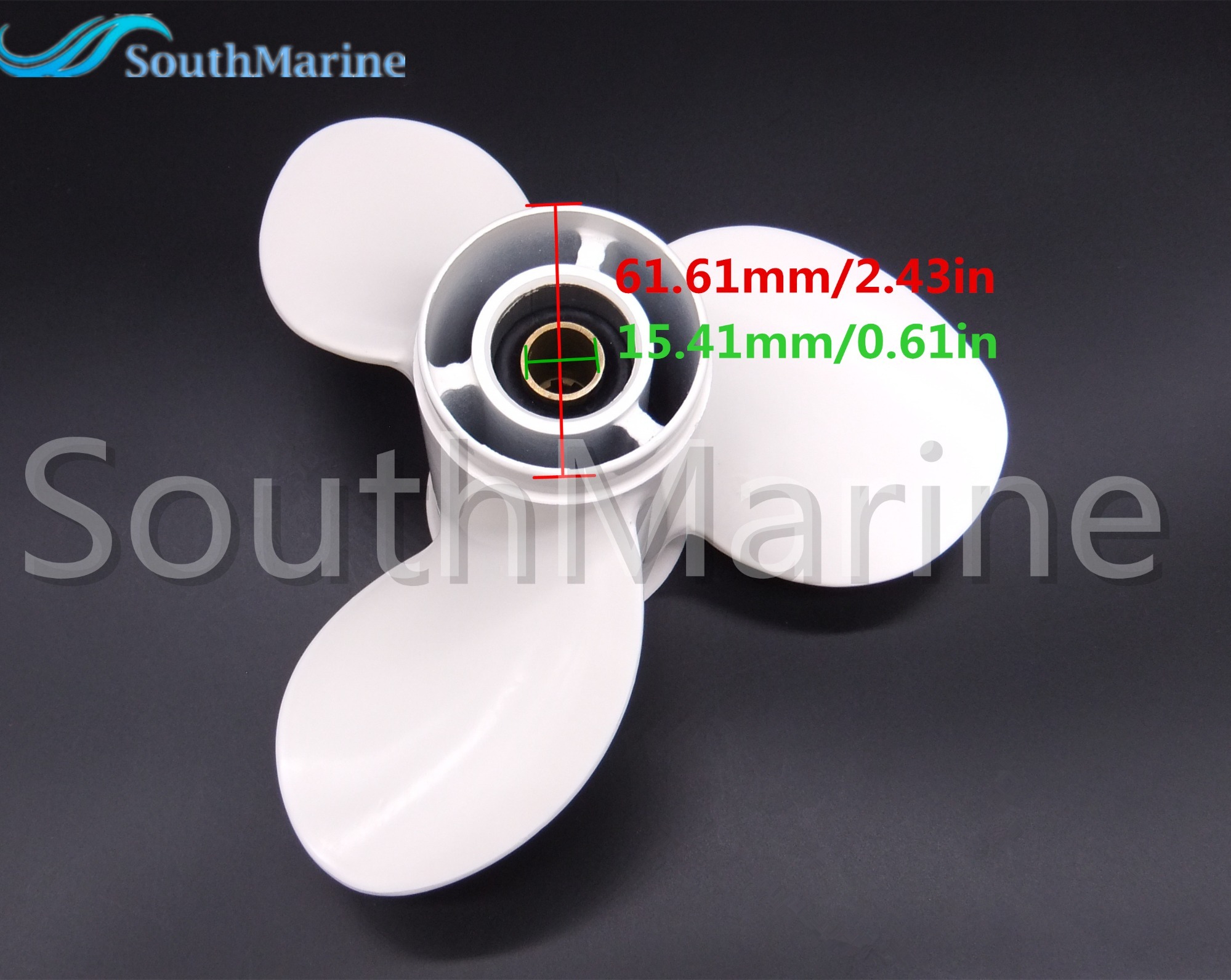 Boat Engine Aluminum Alloy Propeller 9 1/4x8-J for Yamaha 9.9HP 15HP Outboard Motor 9.25x8  63V-45947-00-00 683-45947-00-00
