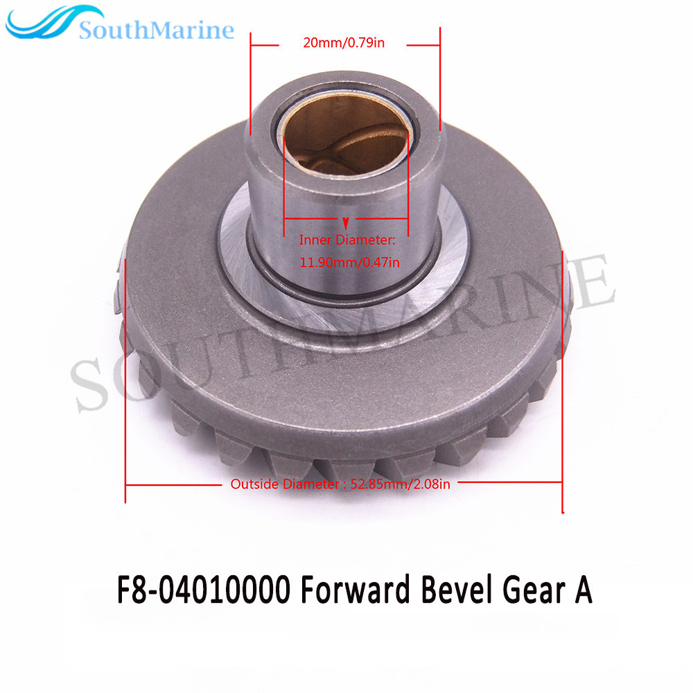 F8-04000003 Pinion & F8-04010000 Forward Gear & F8-04000014 Reverse Gear for Parsun HDX Makara Outboard Motor F8 F9.8 T6 T8 T9.8