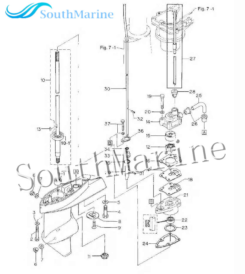 T5-03000003 Pinion & T5-03010000 Forward Gear & T5-03000600 Reverse Gear for Parsun HDX Makara T5 T5.8 T4 Outboard