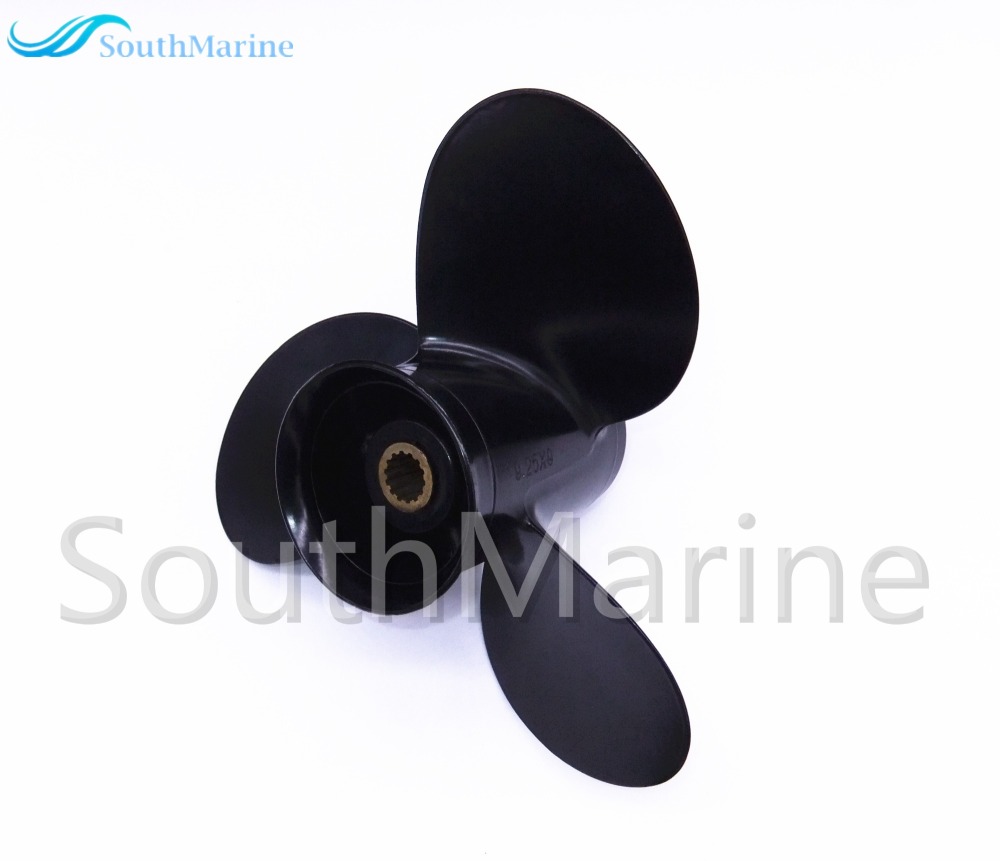 Outboard Engine 0766548 766548 Aluminum Alloy Prop Propeller 9.25x9 for Evinrude Johnson OMC BRP 15HP Boat Motor