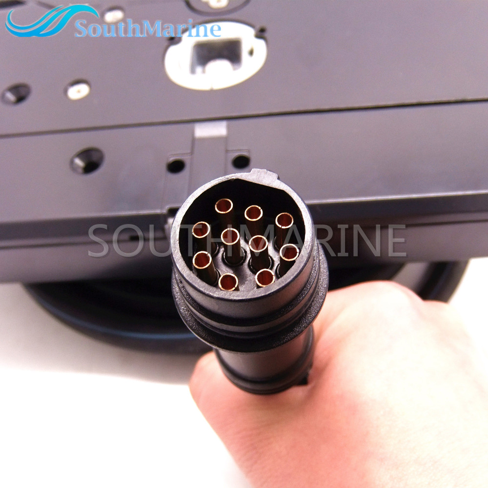 Boat Motor 703-48207-22-00 Side Mount Remote Control Throttle Shift Box for Yamaha Outboard Engine 10 Pins, Right Hand