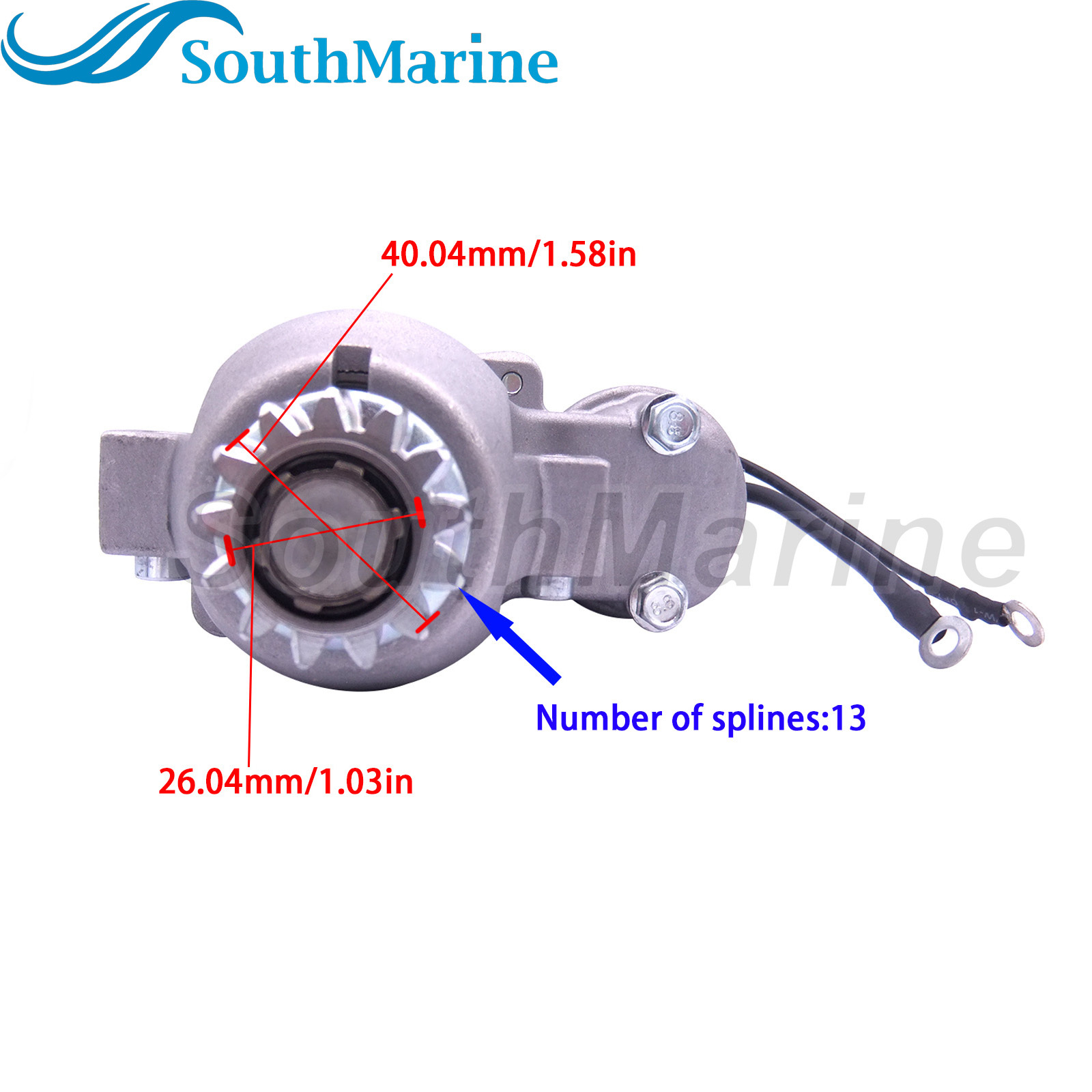 Boat Motor 50-804312T1 50-8M0065220 Starter Motor for Mercury Mariner 75HP 90HP Outboard Engine, 18-6425 Sierra