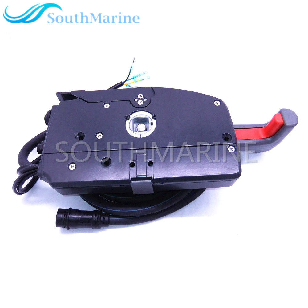 Boat Motor 703-48207-22-00 Side Mount Remote Control Throttle Shift Box for Yamaha Outboard Engine 10 Pins, Right Hand
