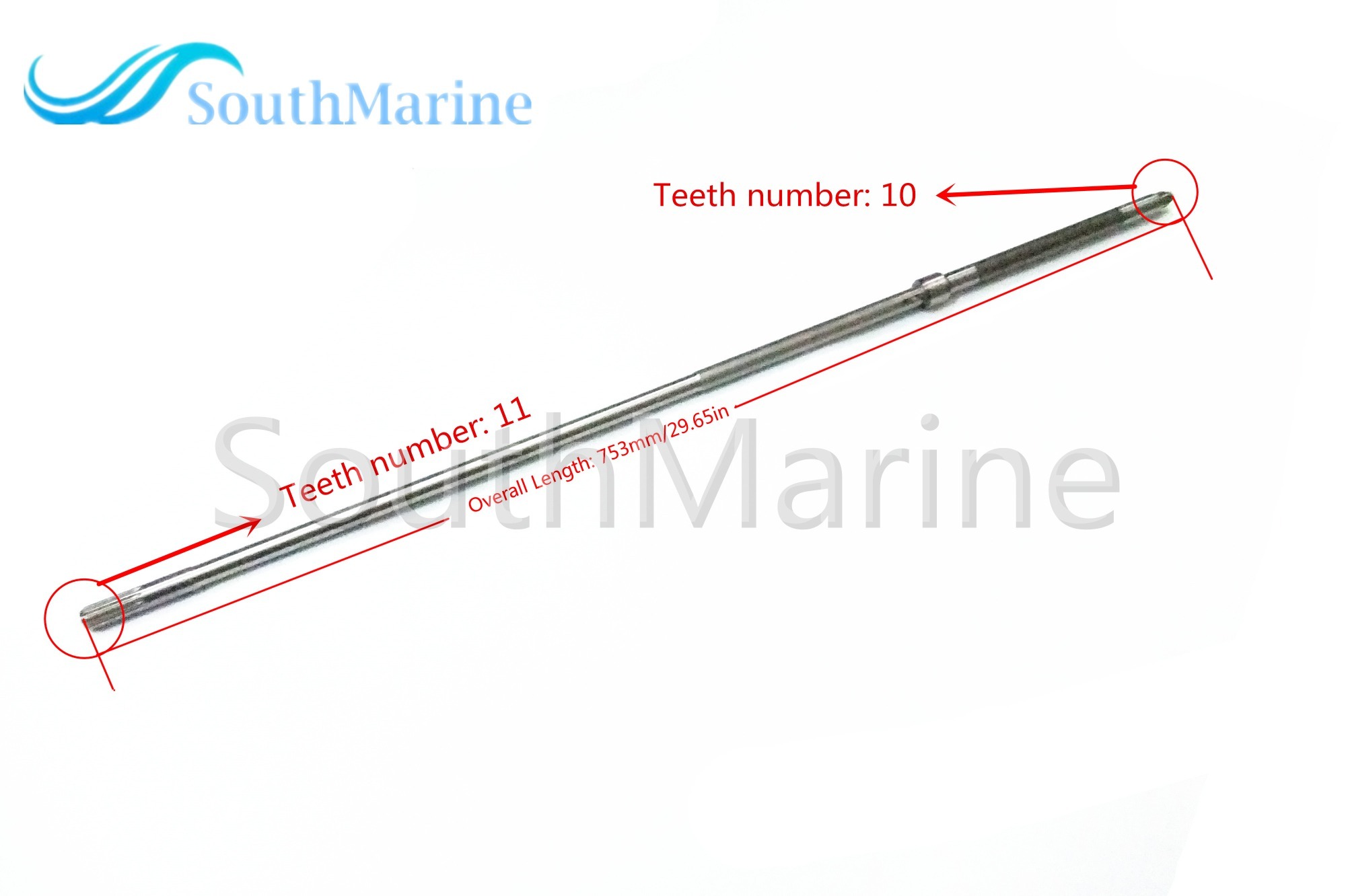 Outboard Engine 63V-45510-11 Long Drive Shaft for Yamaha 4-Stroke F15 Boat Motor