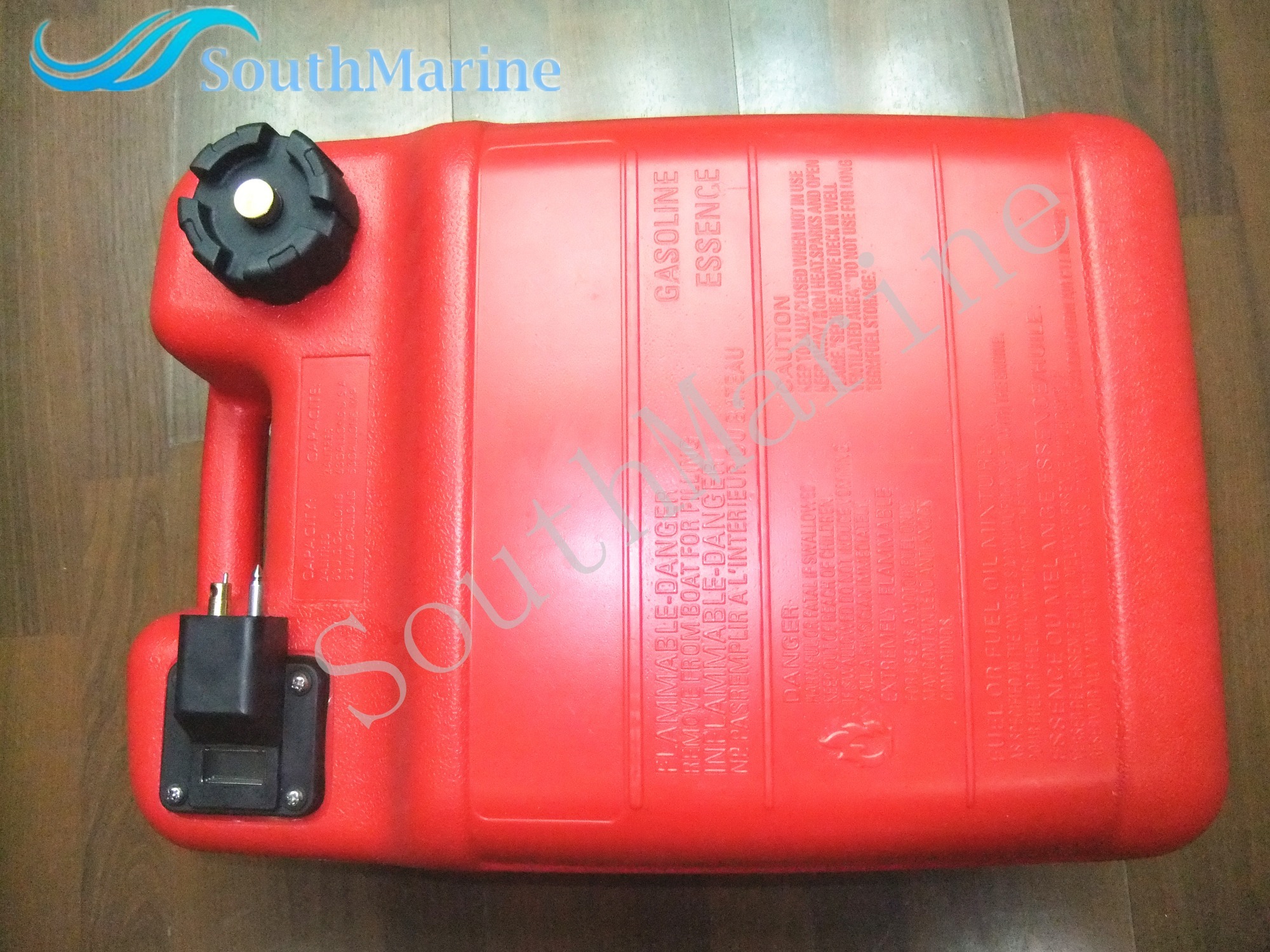SouthMarine 24L Fuel Tank Assembly for Yamaha Outboard Motor, with Fuel Cap & Fuel Connector & Fuel Gauge