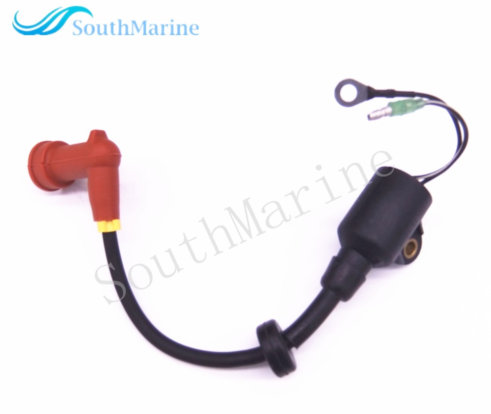 Boat Engine 63V-85570-00 /01 /02 T15-04001100 Ignition Coil for Yamaha  9.9HP 15HP 2-Stroke EL ES ML MS X ML MX 1996-2009 Outboard Engine