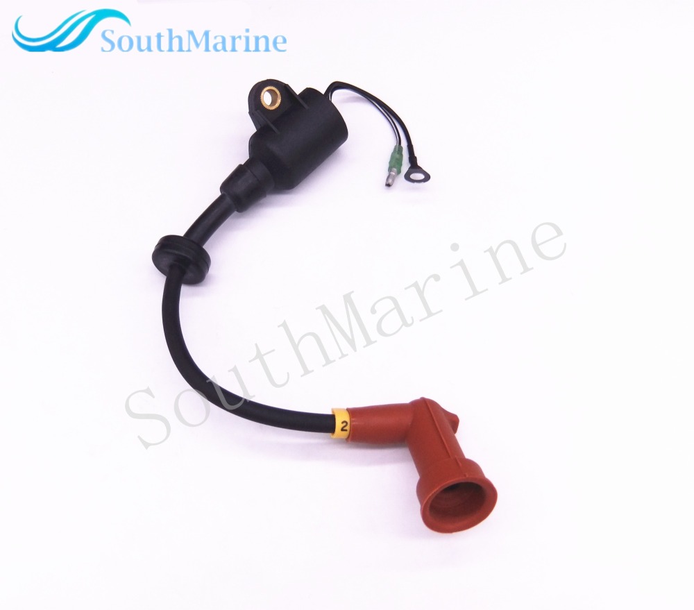 Boat Engine 63V-85570-00 /01 /02 T15-04001100 Ignition Coil for Yamaha  9.9HP 15HP 2-Stroke EL ES ML MS X ML MX 1996-2009 Outboard Engine