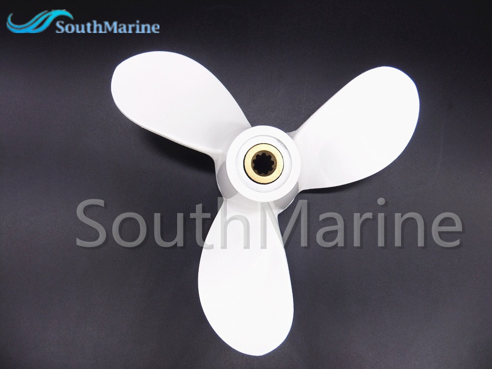 SouthMarine Aluminum Alloy Propeller 7 1/4x5 1/2-BS for Yamaha 2.5hp 3hp 3M F2.5 Boat Motors 7.25x5.5 6L5-45952-00