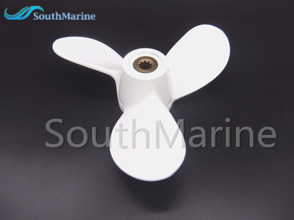 SouthMarine Aluminum Alloy Propeller 7 1/4x5 1/2-BS for Yamaha 2.5hp 3hp 3M F2.5 Boat Motors 7.25x5.5 6L5-45952-00