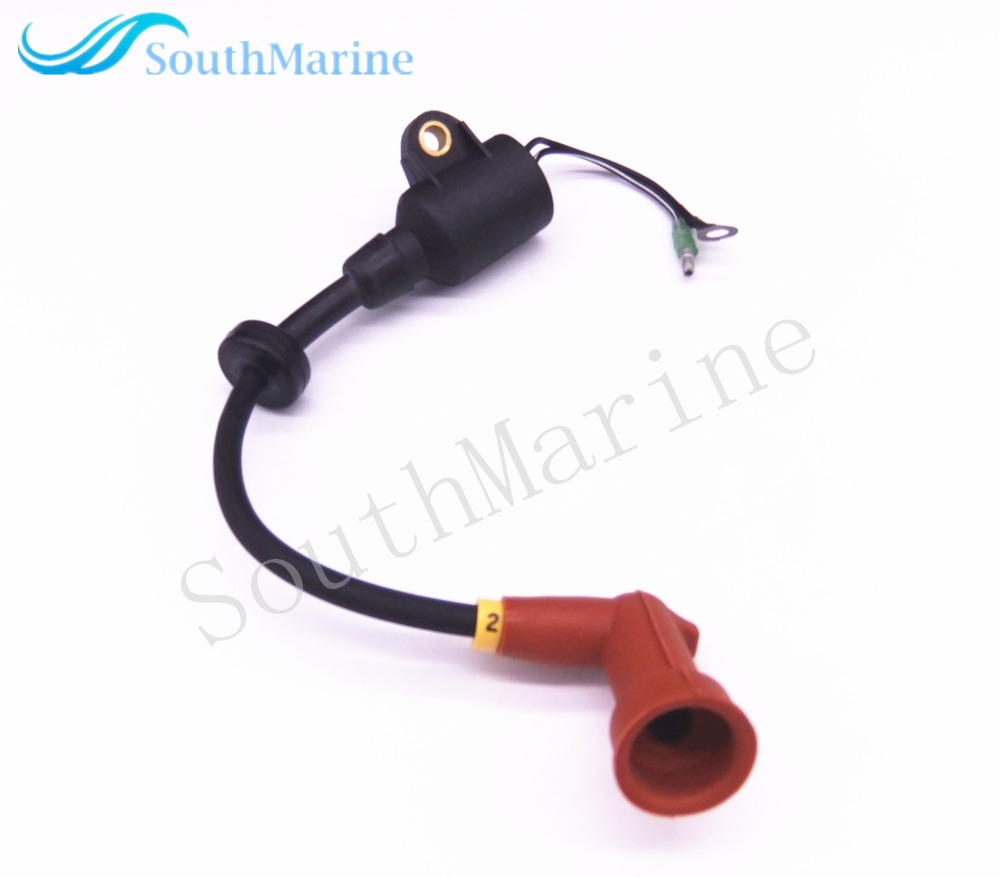Boat Engine 63V-85570-00 /01 /02 T15-04001100 Ignition Coil for Yamaha  9.9HP 15HP 2-Stroke EL ES ML MS X ML MX 1996-2009 Outboard Engine