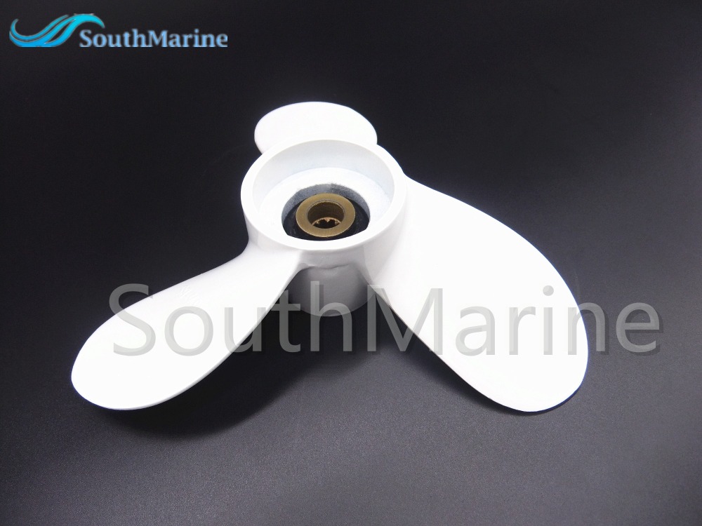 SouthMarine Aluminum Alloy Propeller 7 1/4x5 1/2-BS for Yamaha 2.5hp 3hp 3M F2.5 Boat Motors 7.25x5.5 6L5-45952-00