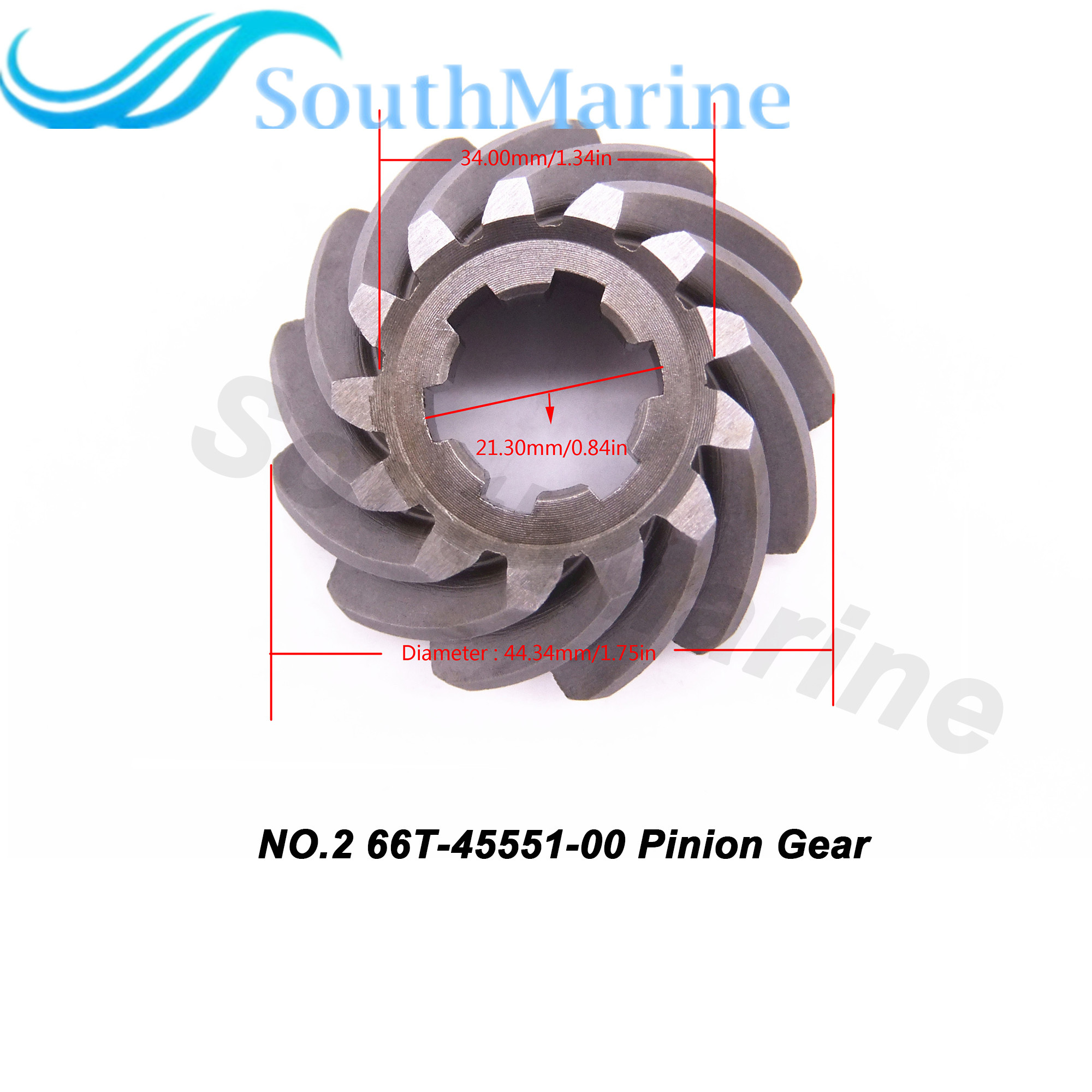 Outboard Engine 66T-45551-00 Pinion & 66T-45571-00 Reverse & 66T-45560-01 Forward Gear for Yamaha Boat Motor F30 F40 40HP 40X E40X 2/4-stroke