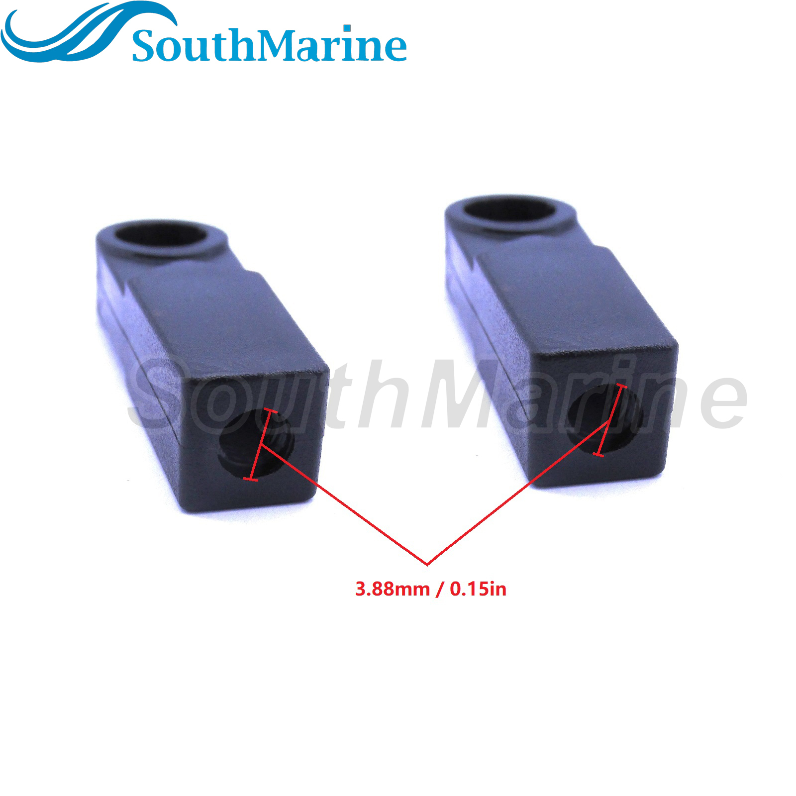 Boat Motor 6E5-48344-00 Remote Control Cable End for Yamaha 6HP-300HP 1984-2012 Outboard Engine Shift Throttle Out, Mount on Engine, 2pcs