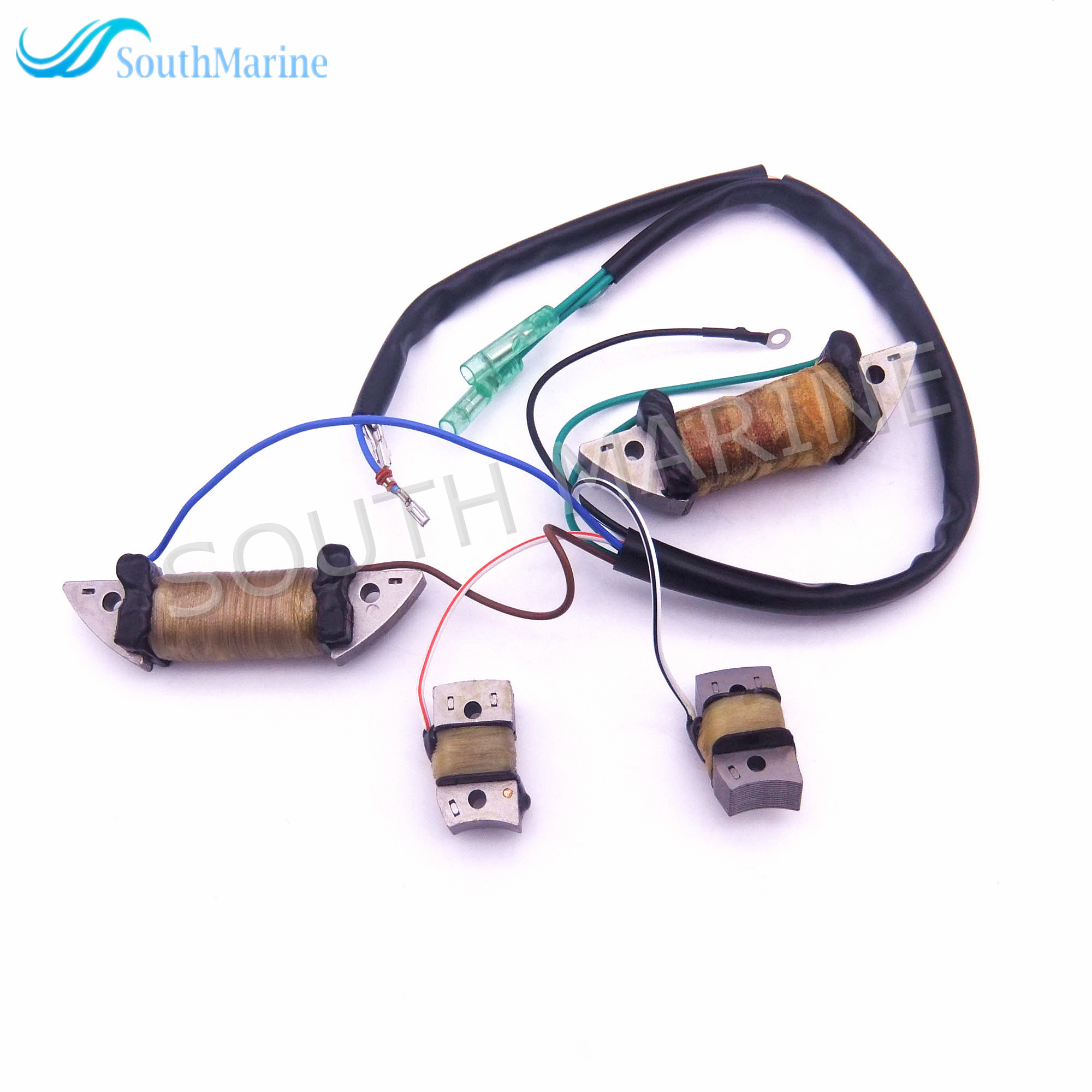 Boat Motor T36-04041000 Power Supply Coil Assy for Parsun 2-Stroke T36 T40J Outboard Engine