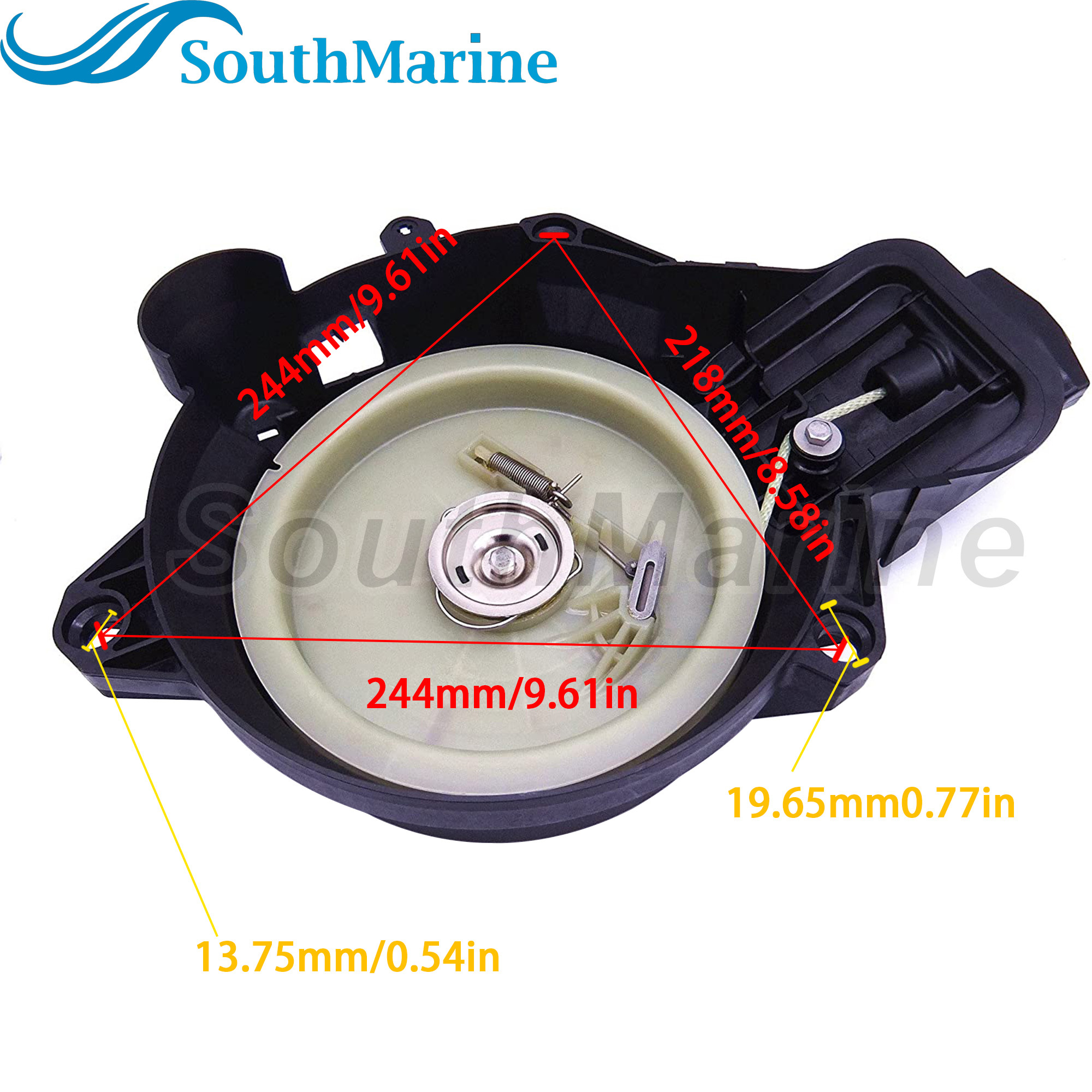 Boat Motor 66T-15710-00 66T-15710-01 Starter Assy for Yamaha Outboard Engine 40HP 2-Stroke E40XMH 40XWT