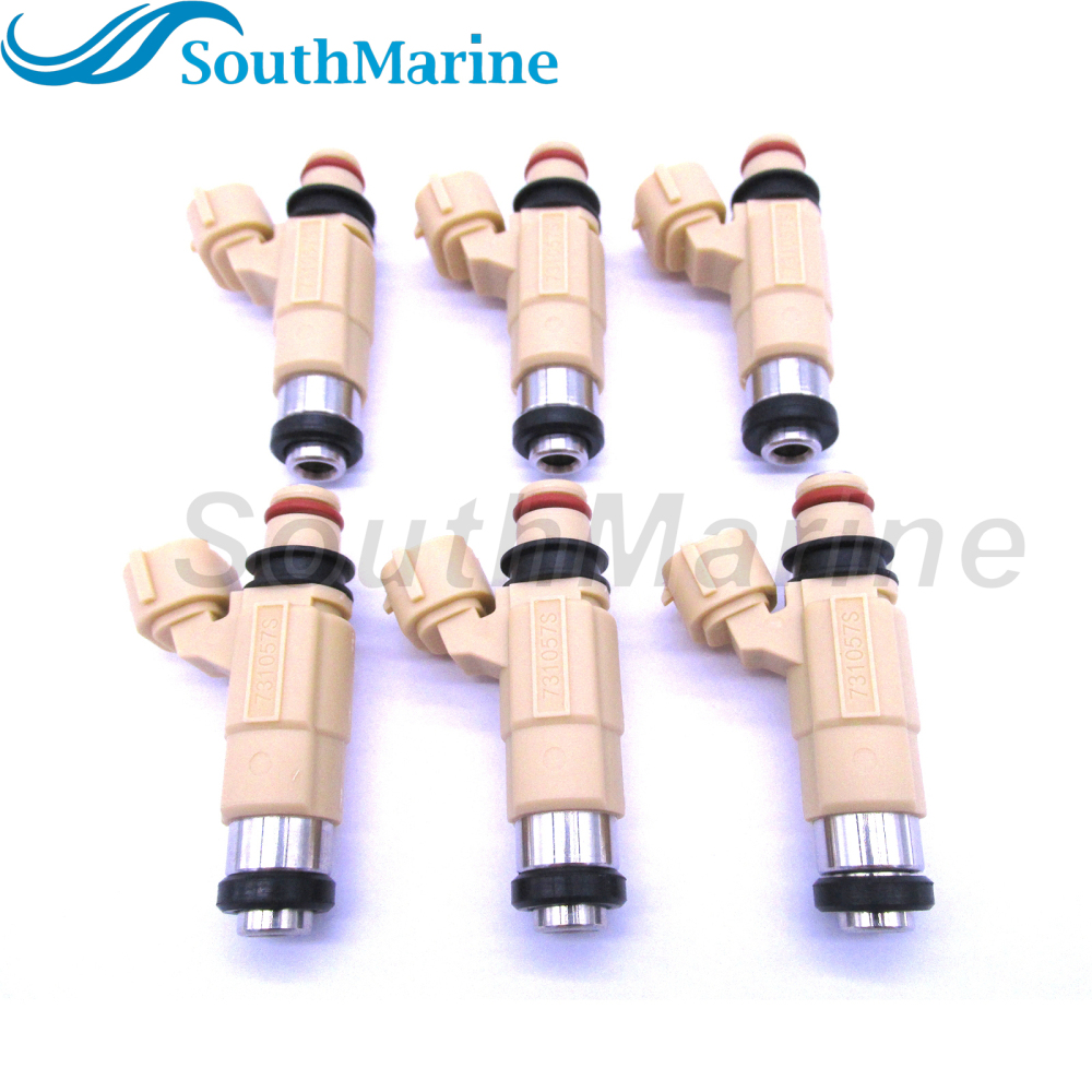 CDH240 69J-13761-00-00 FI004 CDH-240 MR507252 MR507252 842-12299 F410261 Fuel Injector for Yamaha 200HP 225HP F200 F225 02-12, 6 pcs