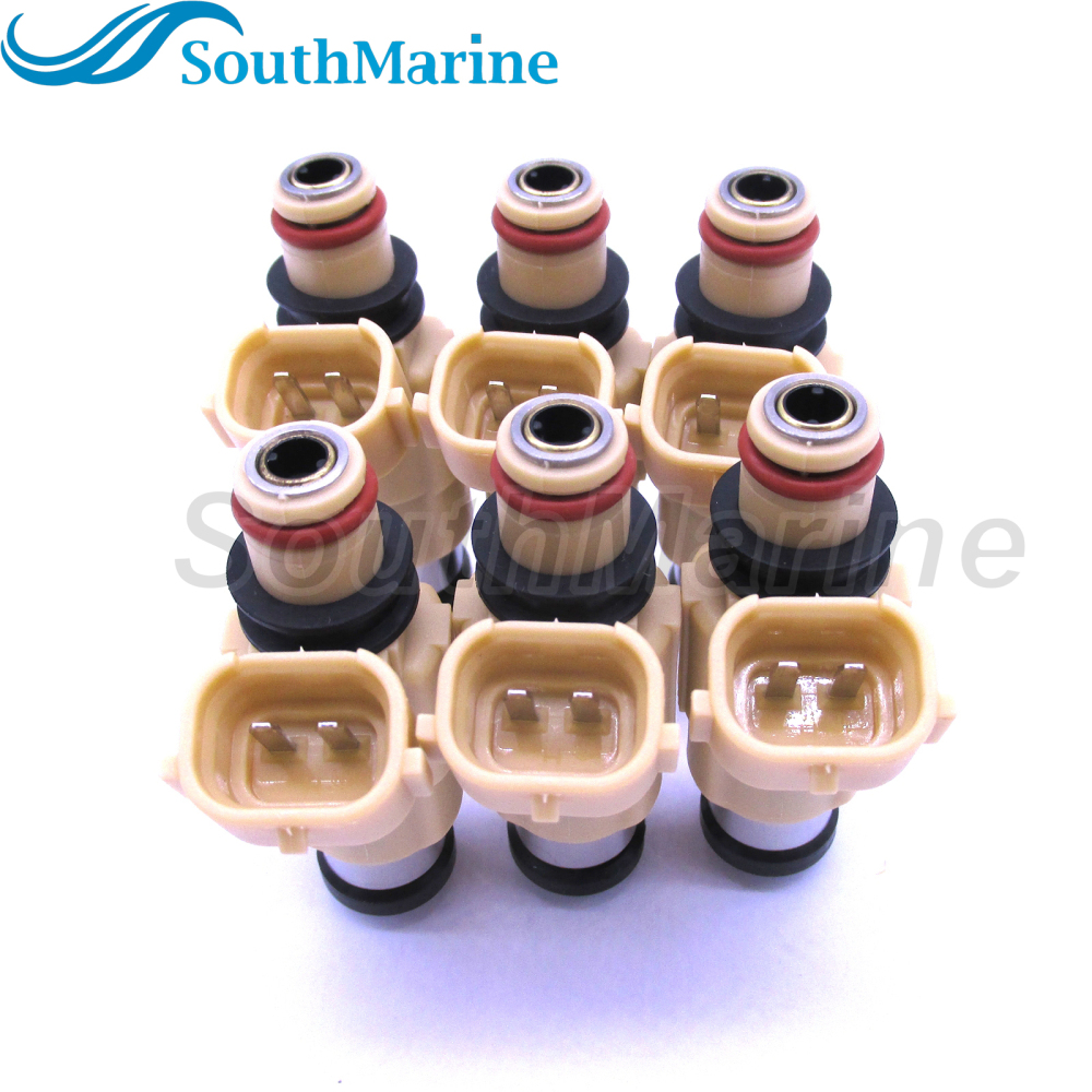 CDH240 69J-13761-00-00 FI004 CDH-240 MR507252 MR507252 842-12299 F410261 Fuel Injector for Yamaha 200HP 225HP F200 F225 02-12, 6 pcs