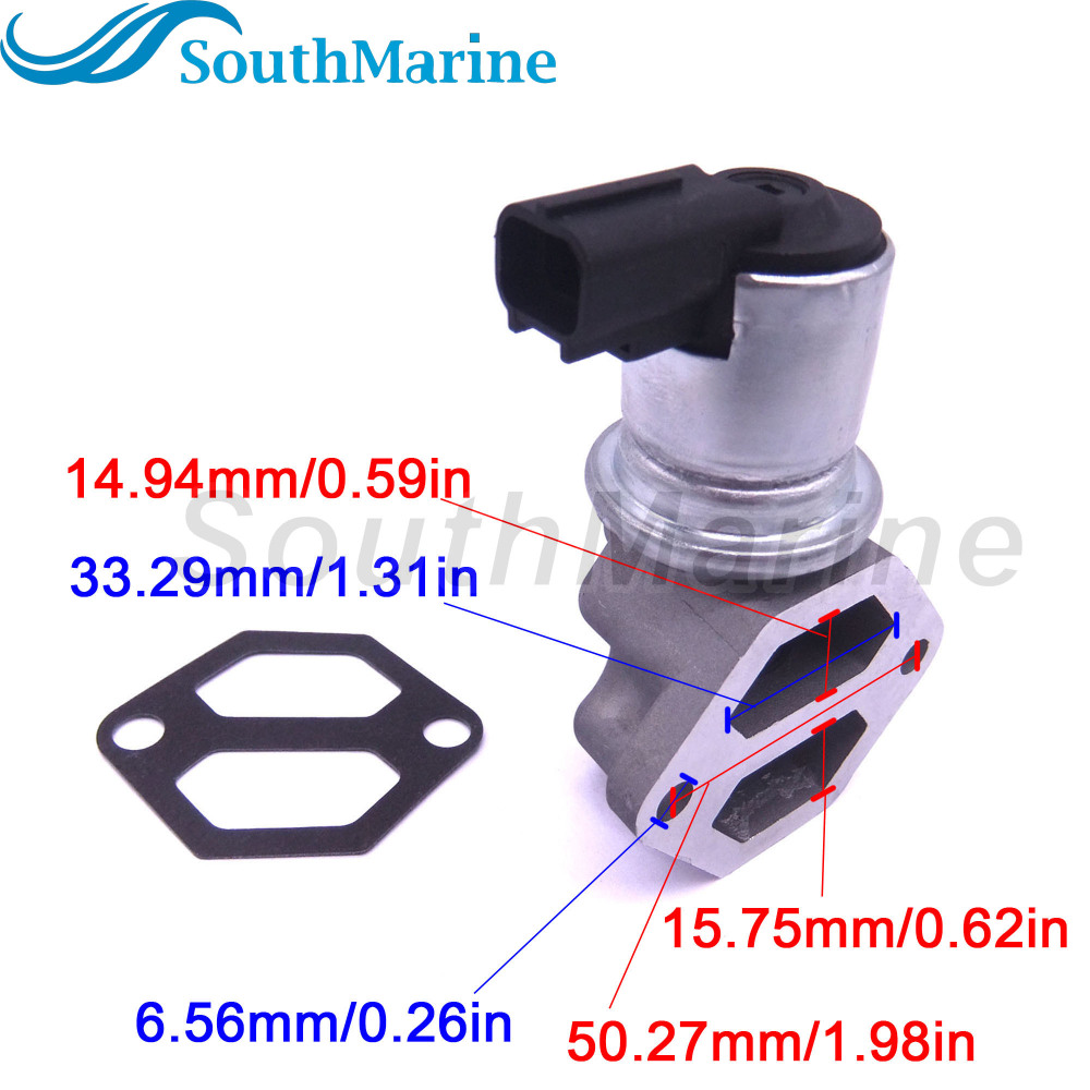 862998 Idle Air Control Valve for Mercury Mariner MCM V-6 & V-8 (305, 350 & 496 cid) MPI Engines with ECM 555,for Sierra Marine 18-7701