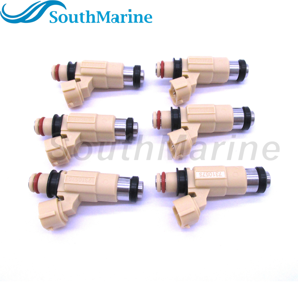 CDH240 69J-13761-00-00 FI004 CDH-240 MR507252 MR507252 842-12299 F410261 Fuel Injector for Yamaha 200HP 225HP F200 F225 02-12, 6 pcs