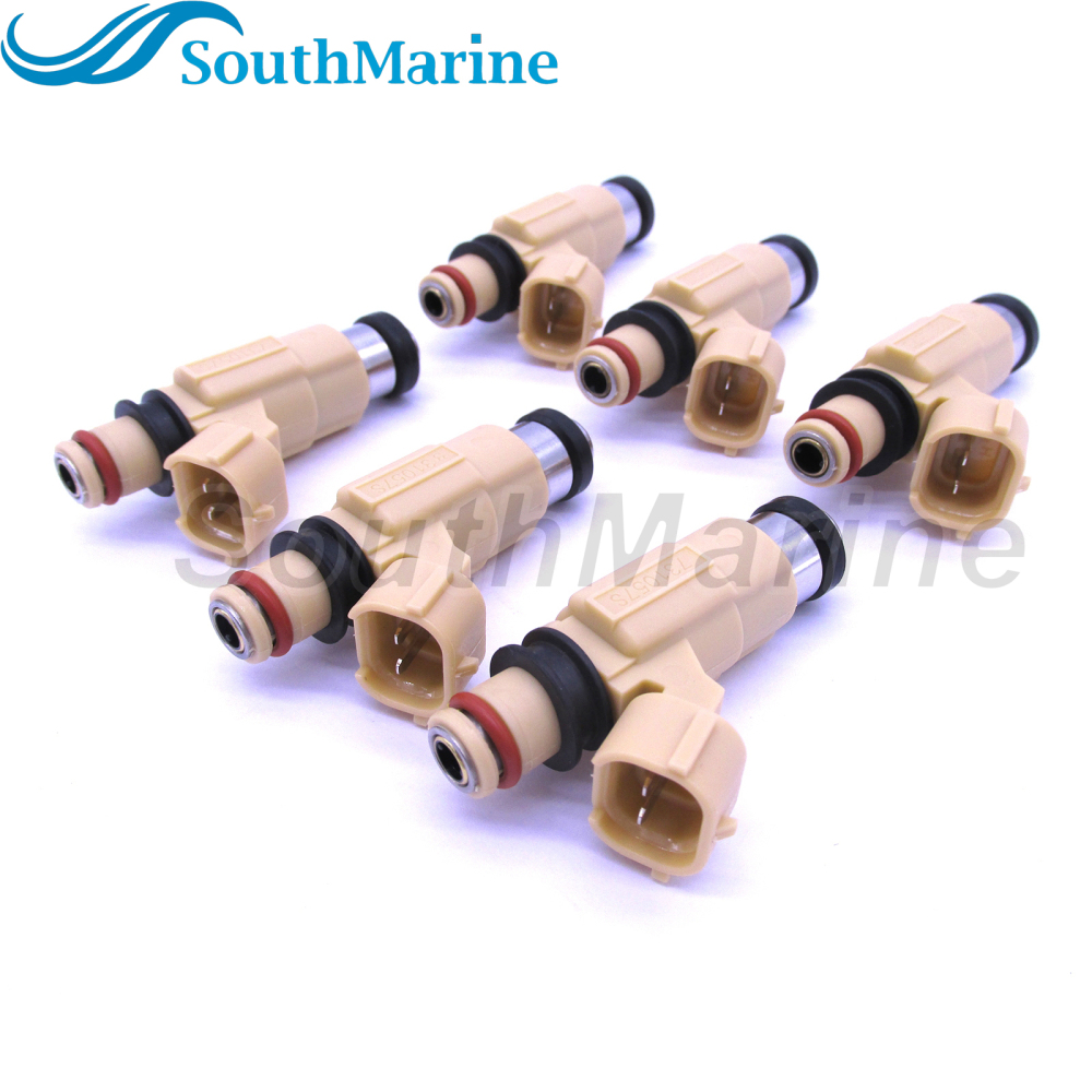 CDH240 69J-13761-00-00 FI004 CDH-240 MR507252 MR507252 842-12299 F410261 Fuel Injector for Yamaha 200HP 225HP F200 F225 02-12, 6 pcs