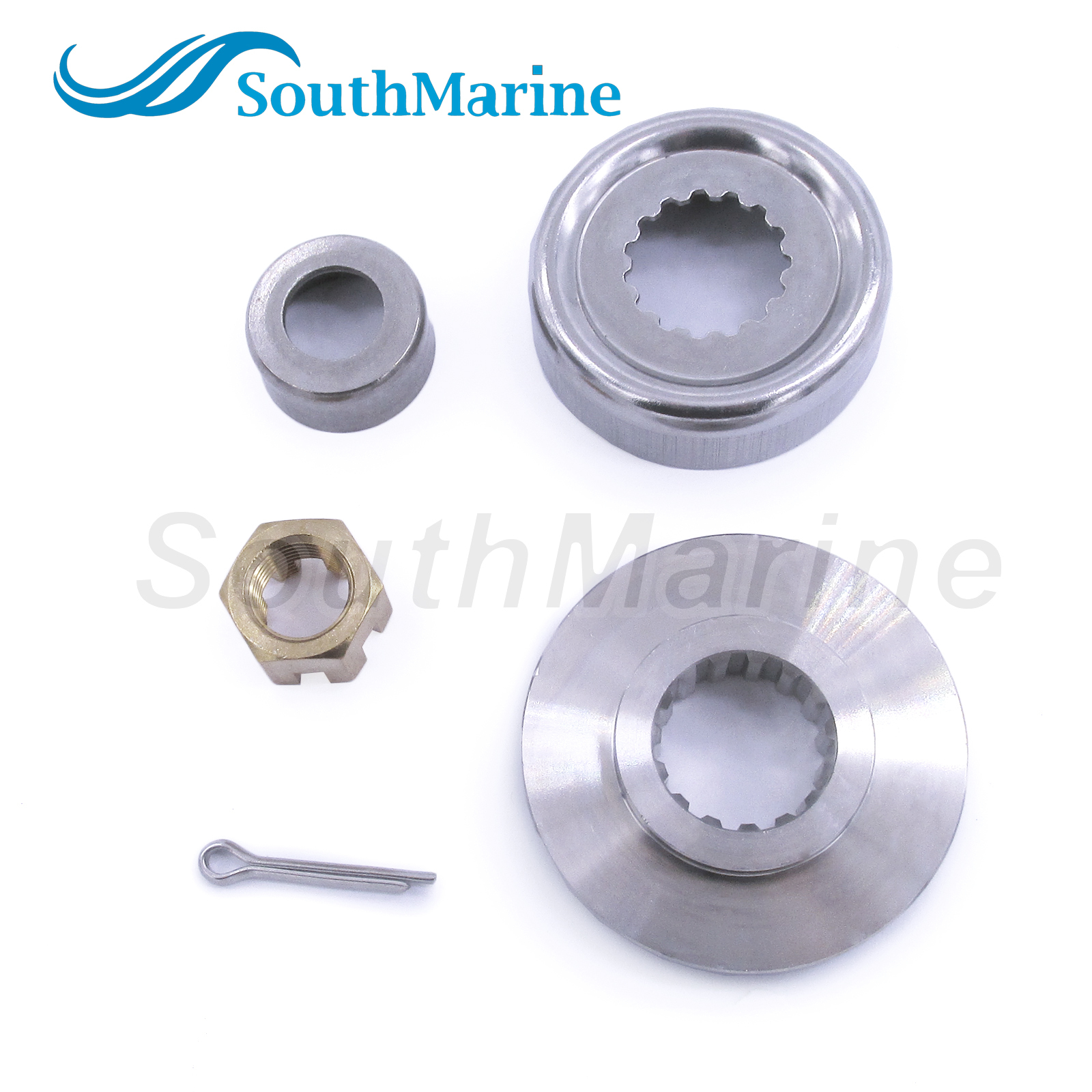 Propeller Spacer 688-45987-00 67F-45997-00 90389-25M00 Bush 90171-16011 Castle Nut 91490-40025 Cotter PIN for Yamaha 50HP-100HP