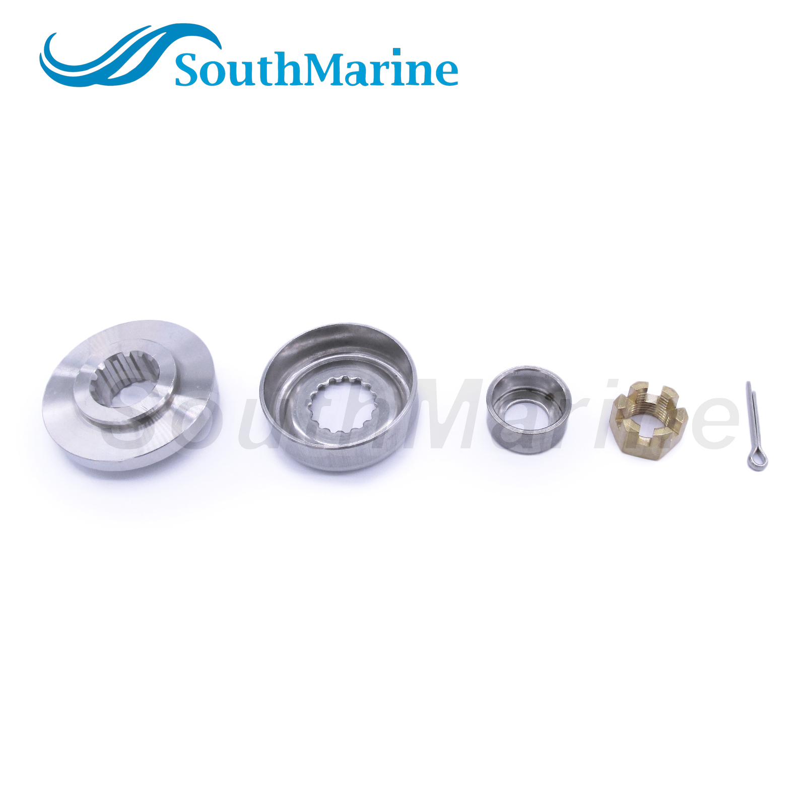 Propeller Spacer 688-45987-00 67F-45997-00 90389-25M00 Bush 90171-16011 Castle Nut 91490-40025 Cotter PIN for Yamaha 50HP-100HP