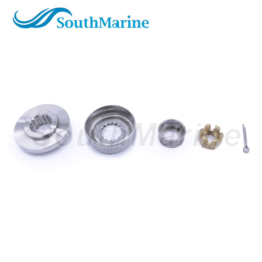 Propeller Spacer 688-45987-00 67F-45997-00 90389-25M00 Bush 90171-16011 Castle Nut 91490-40025 Cotter PIN for Yamaha 50HP-100HP