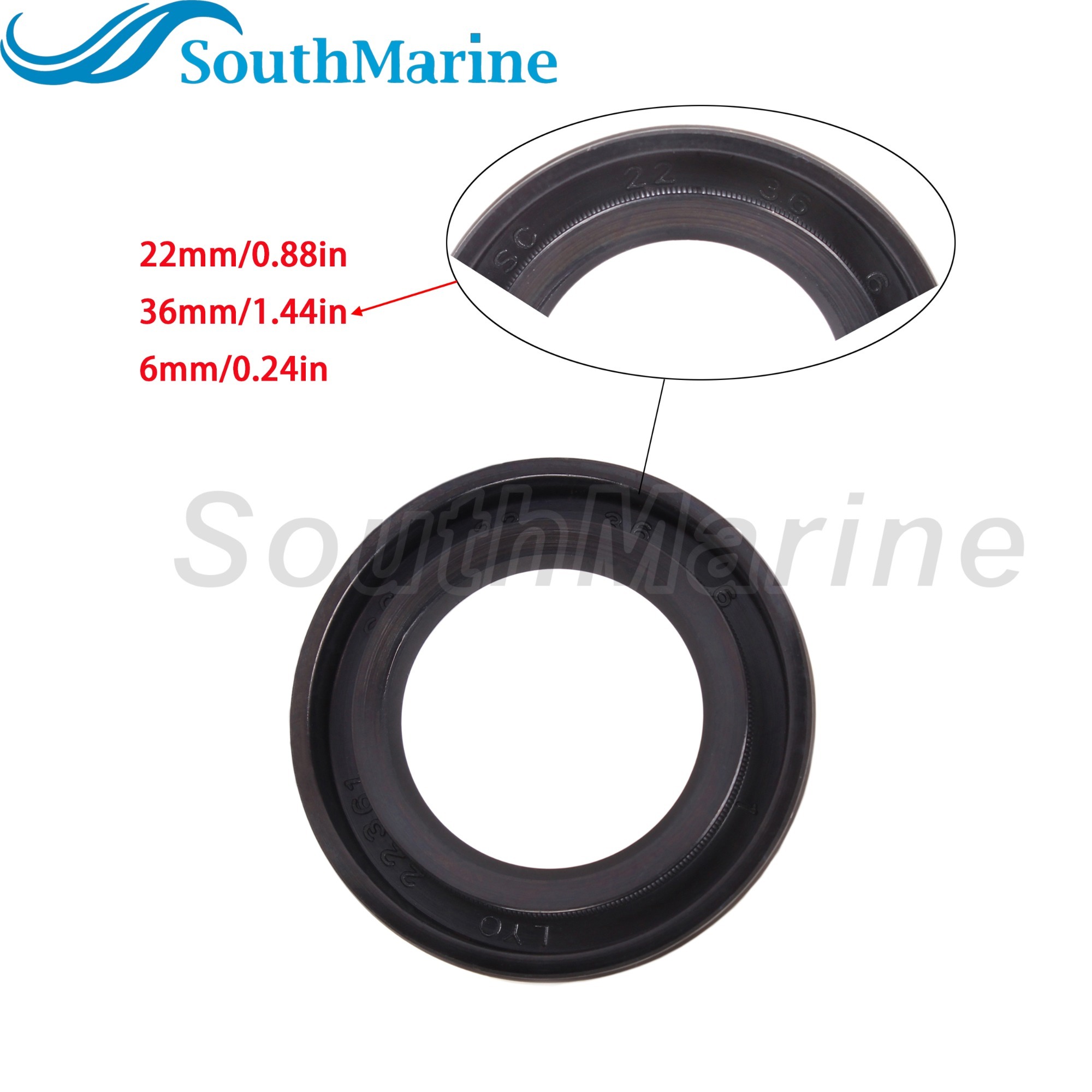 Boat Motor 93101-22067 93101-22067-00 18-0296 Oil Seal for Yamaha / 26-82233M 26-83406M 854017 for Mercury 25HP 30HP 40HP 50HP