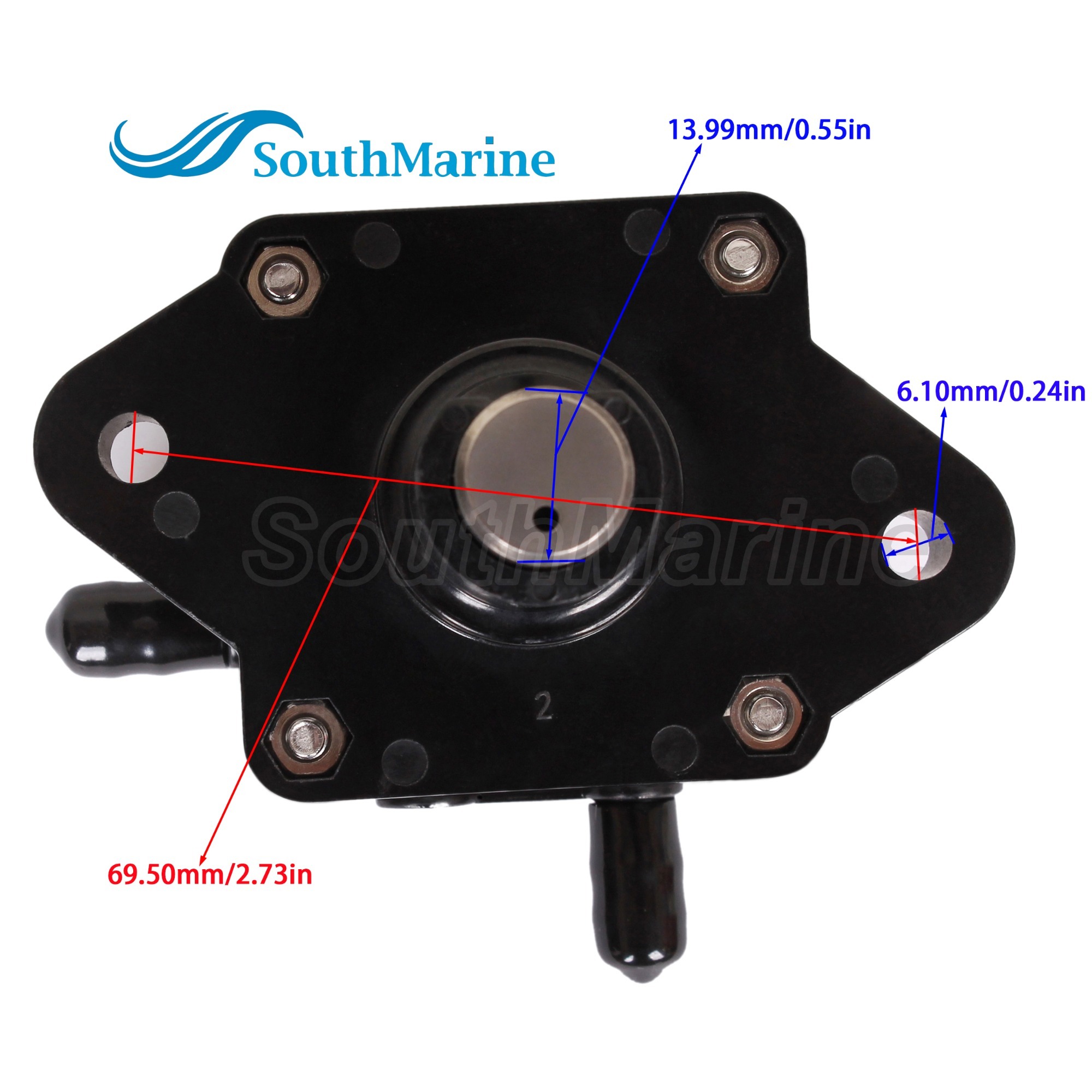 Fuel Pump 3H8-04000-1 3H8040001M for Tohatsu Nissan / 803529T04 for Mercury / 5041064 for Evinrude Johnson OMC 9.9HP 15HP- 30HP