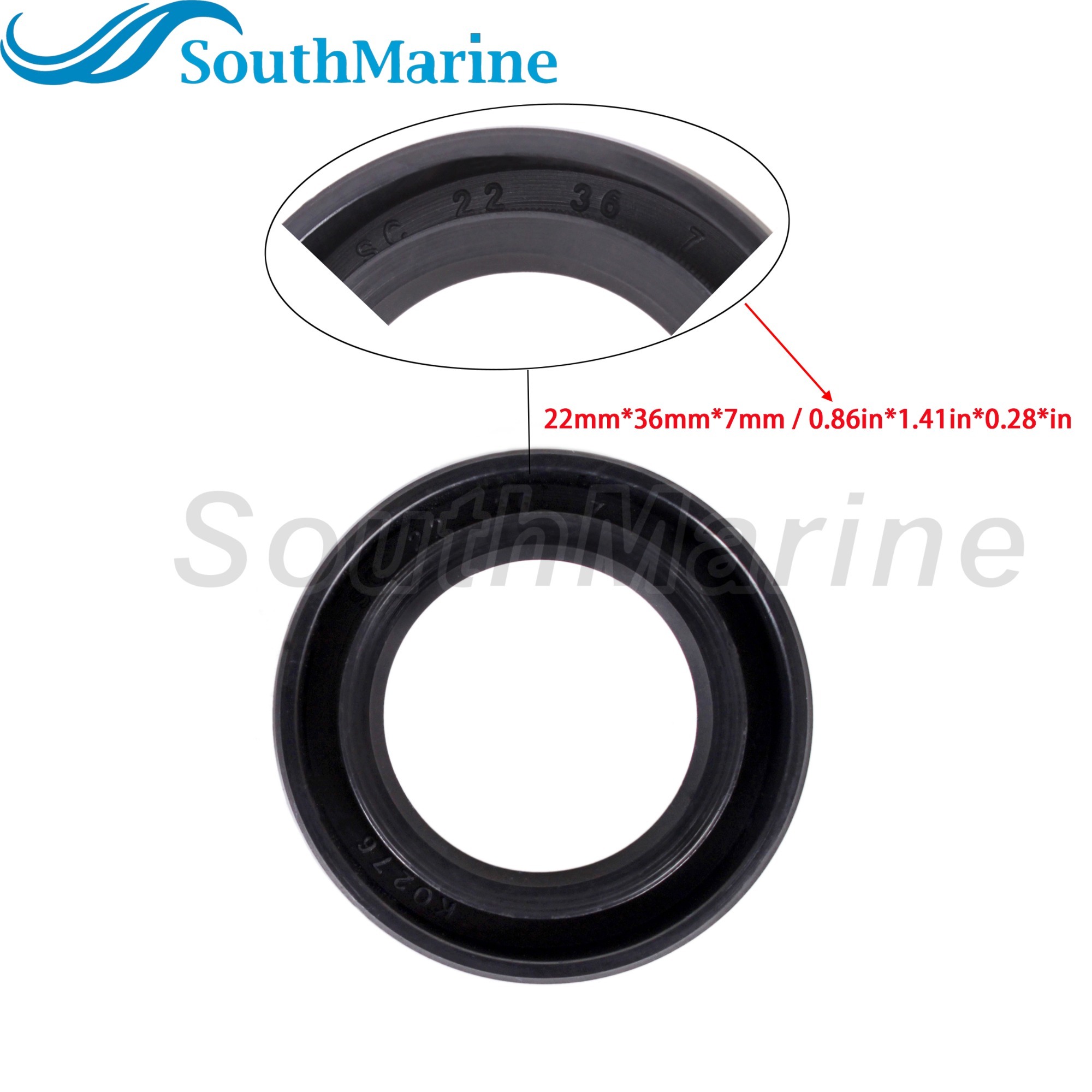 Boat Motor 93101-22067 93101-22M00 18-0296 Oil Seal for Yamaha / 282233M 83406M 854017 for Mercury Quicksilver 20HP-70HP