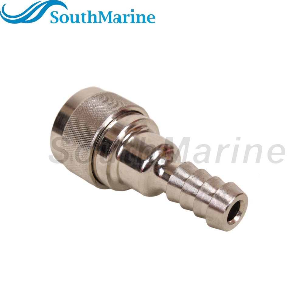 Boat Motor 3GF-70250-0 3GF702500M 3GF-70250-1 3GF702501M Fuel Line Connector for Tohatsu Nissan Engine Side, Female, 8mm/5/16in