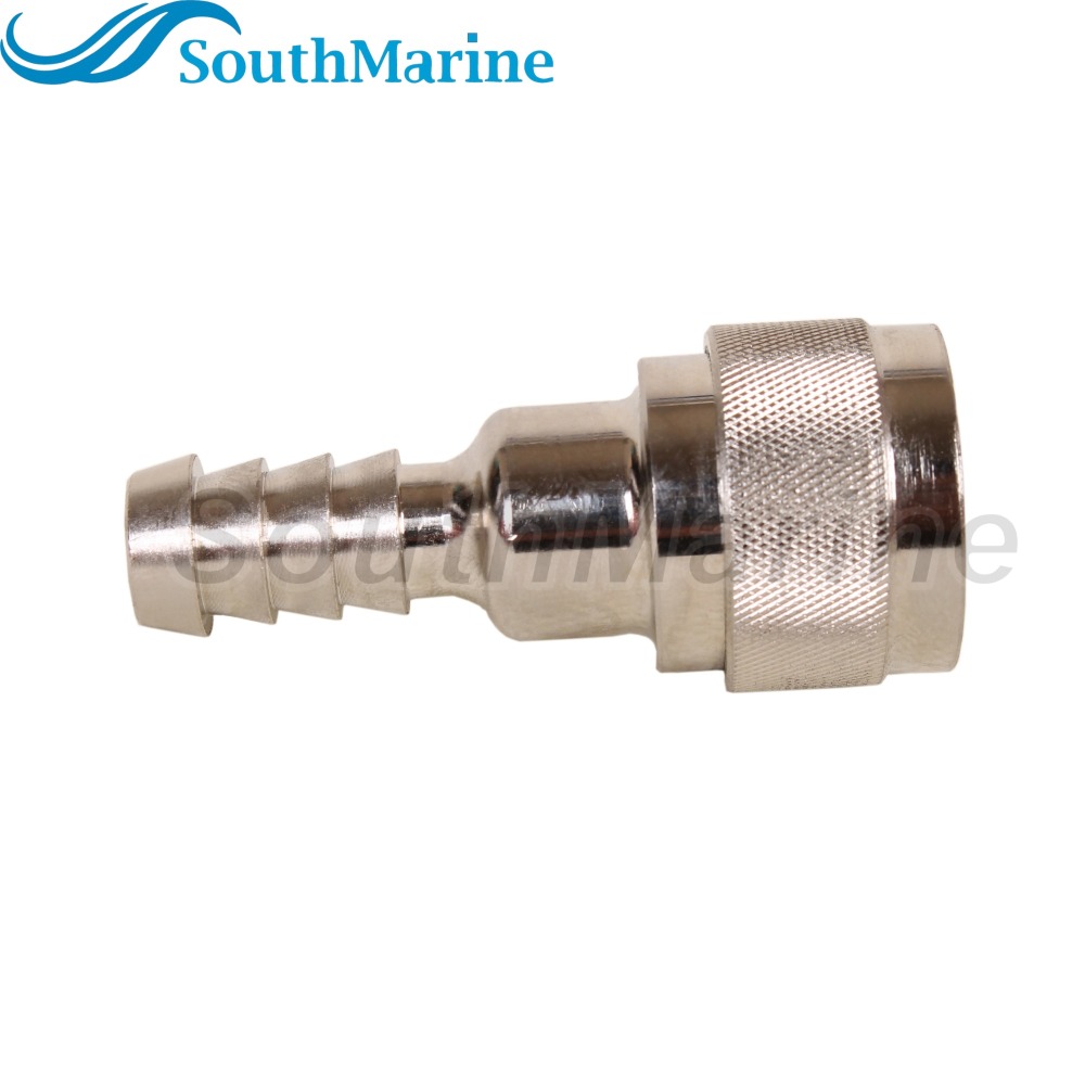 Boat Motor 3GF-70250-0 3GF702500M 3GF-70250-1 3GF702501M Fuel Line Connector for Tohatsu Nissan Engine Side, Female, 8mm/5/16in